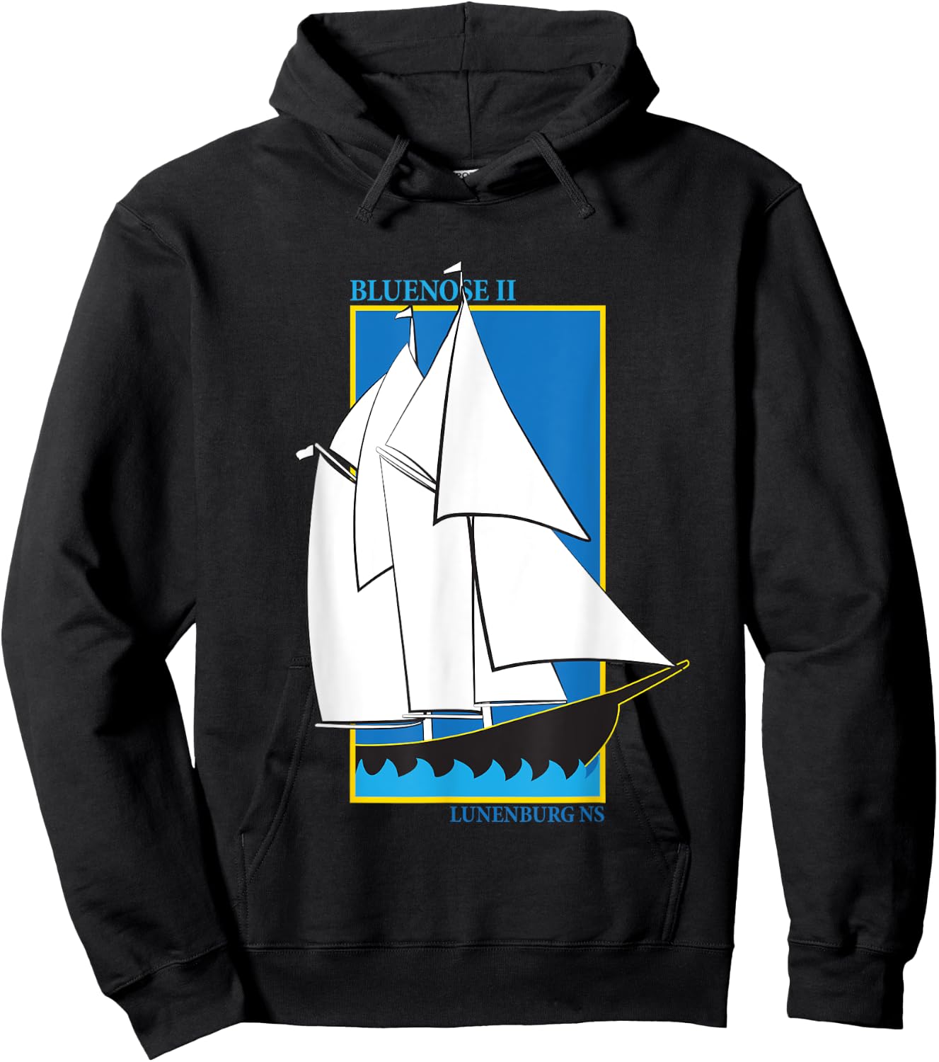 Bluenose II, Lunenburg, Nova Scotia, Canada Hoodie - Hoodie | Black