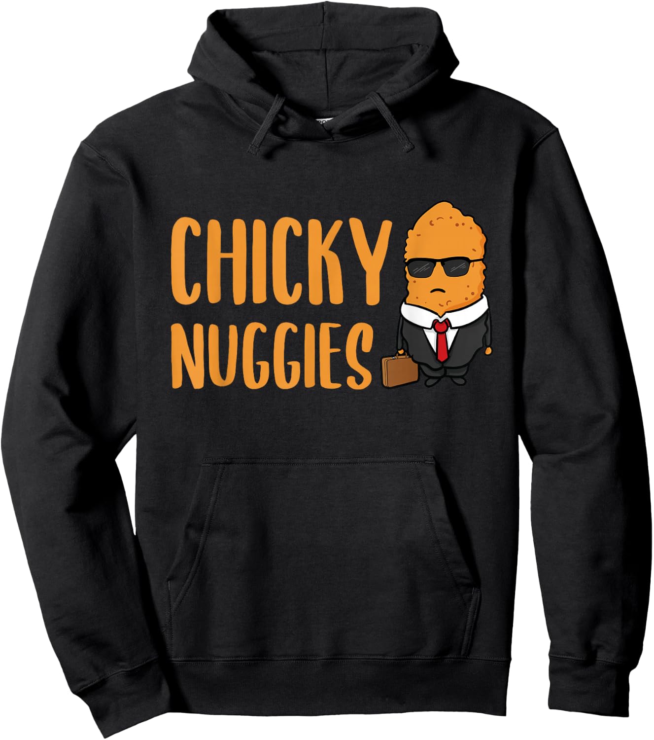 Chicky Nuggies Funny Chicken Nuggets Lover Nug Life Kids Hoodie - Hoodie | Black