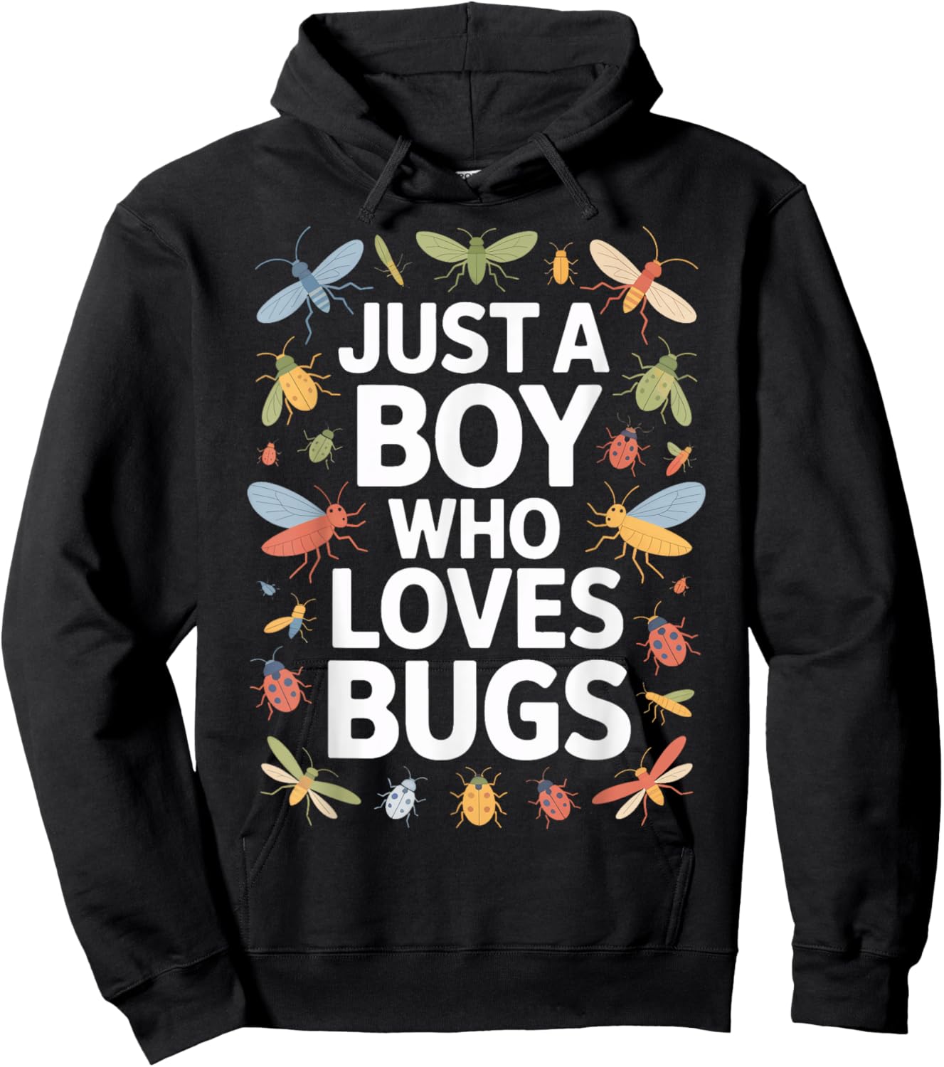 Insect Hunter Just A Boy Who Loves Bugs Hoodie - Hoodie | Black