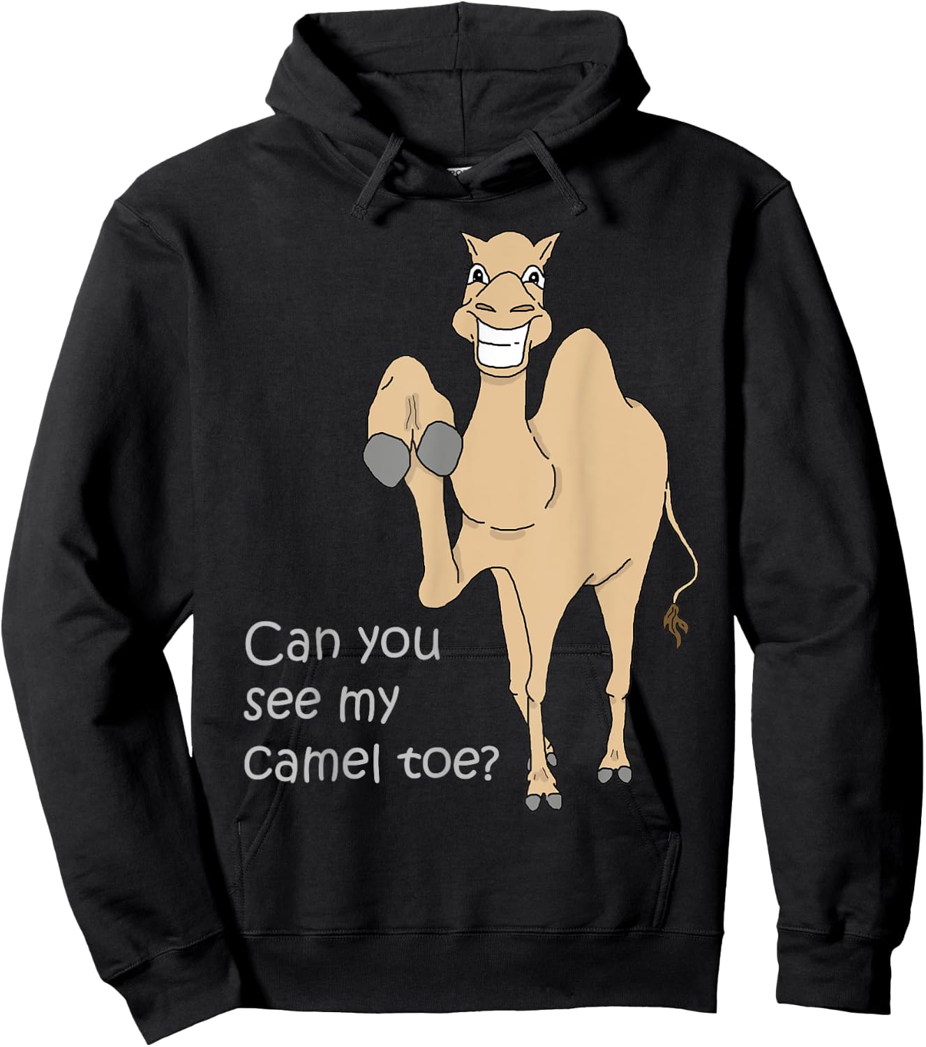 Can you see my Camel Toe Funny Quote Woman Gift Hoodie - Hoodie | Black