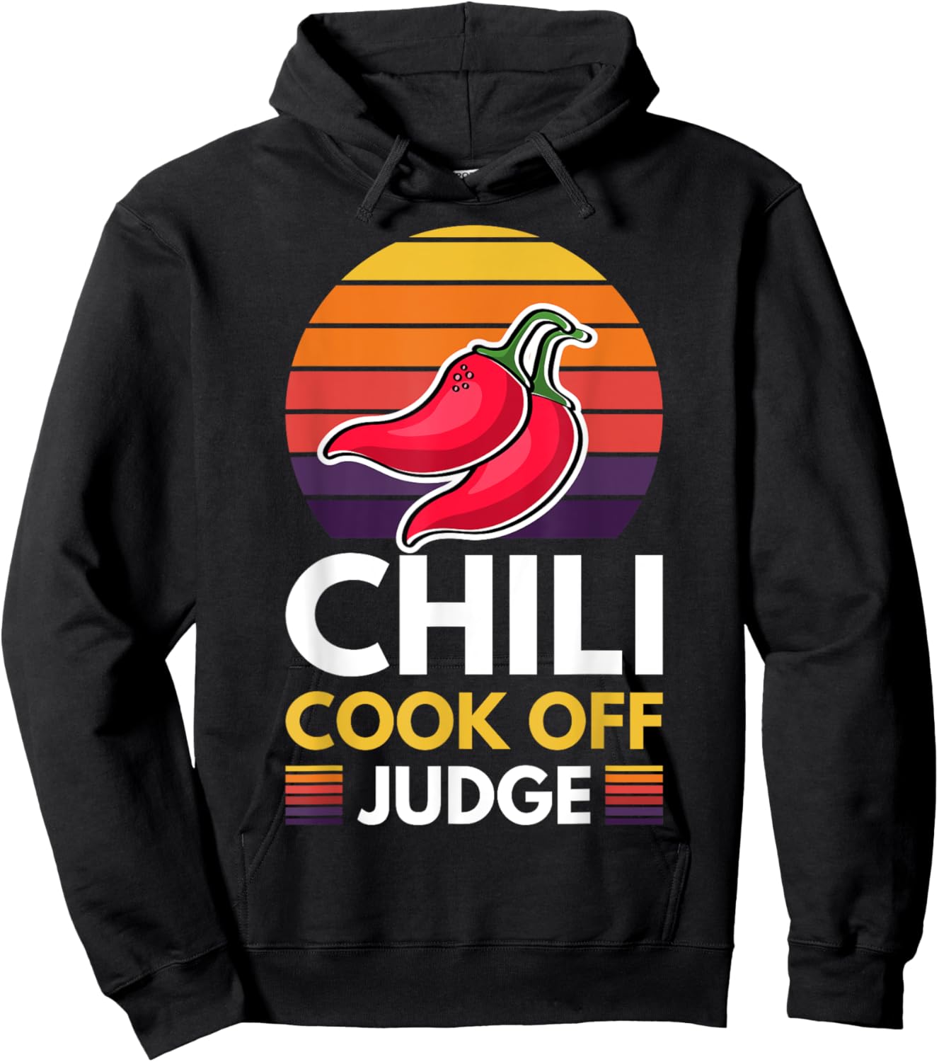 Chili Cook Off Judge Red Chili Hoodie - Hoodie | Black