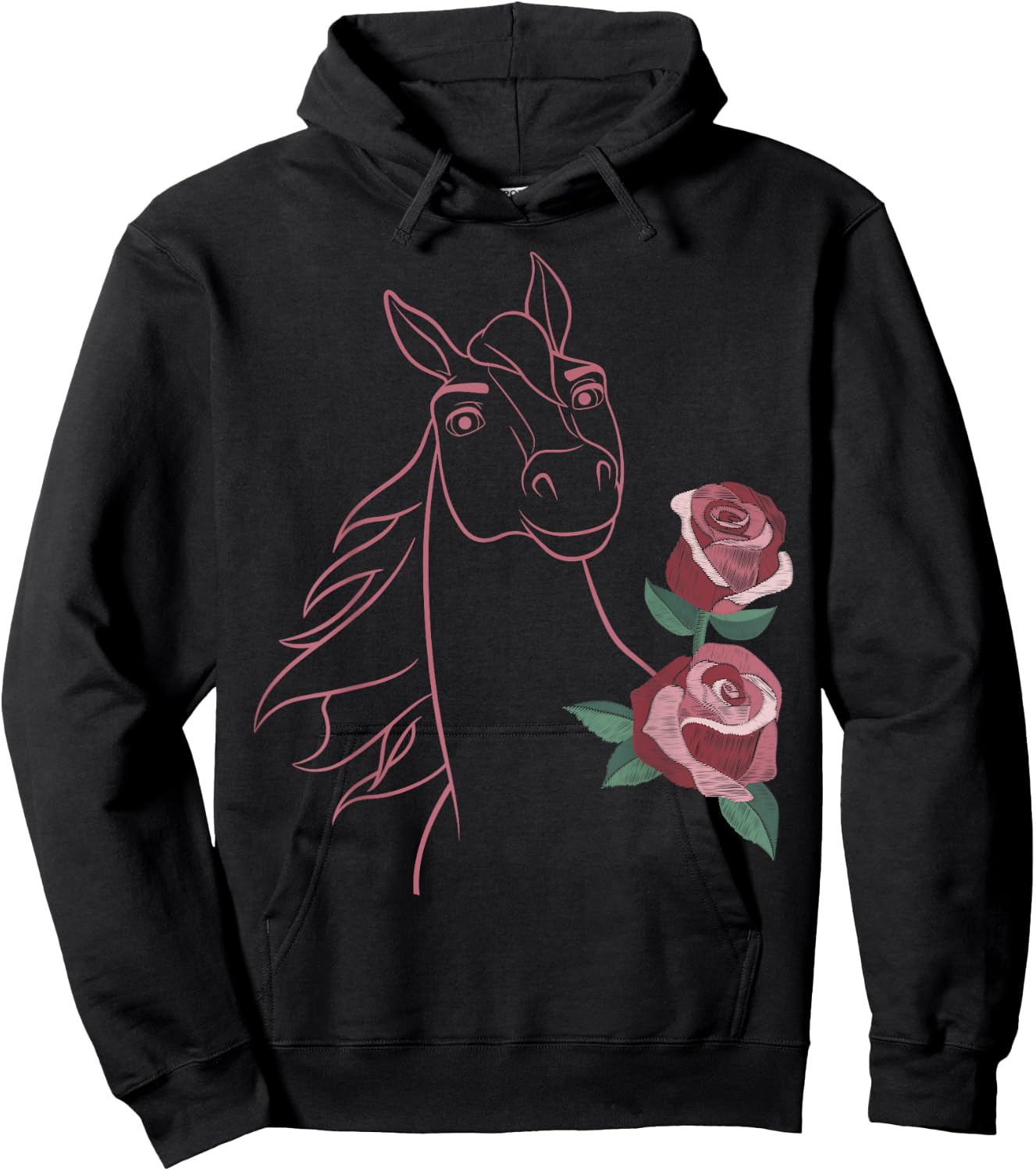 DreamWorks Spirit Riding Free Big Flower Spirit Hoodie - Hoodie | Black