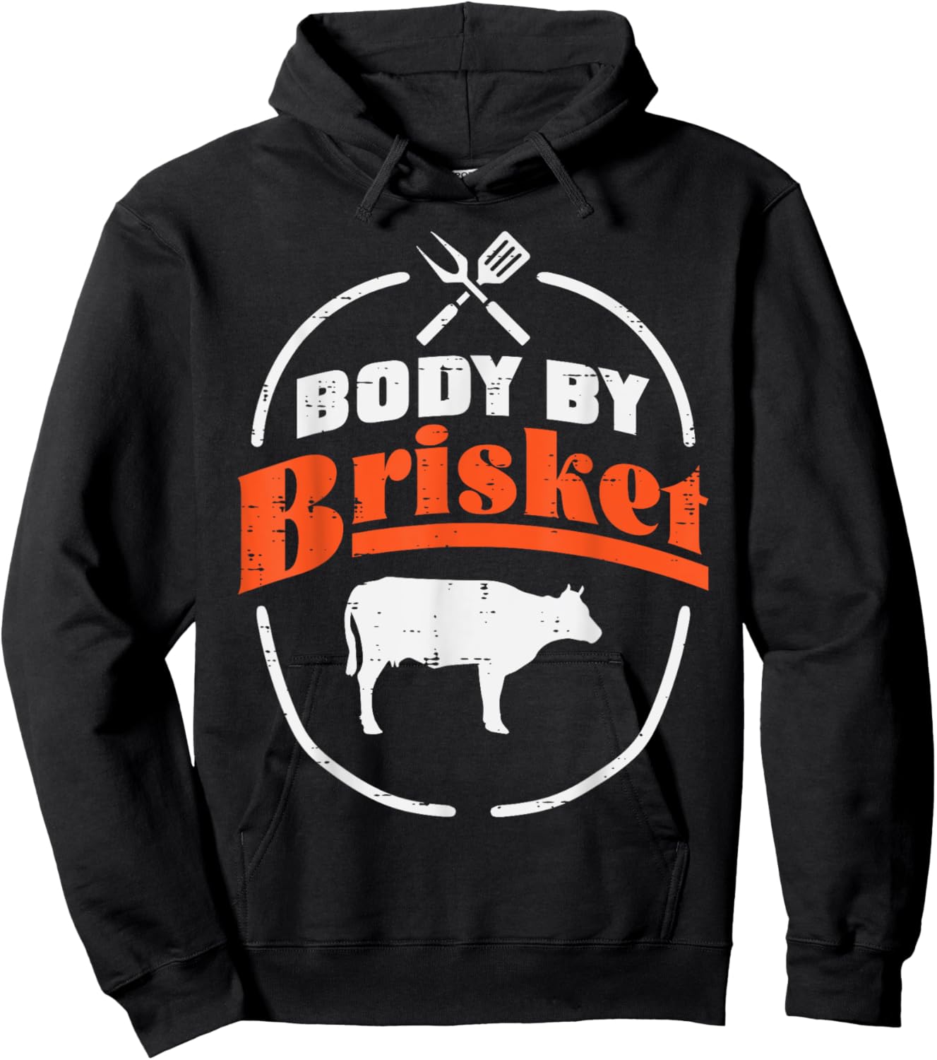 Body By Brisket Funny Bbq Barbecue Meat Grill Men Women Kids Hoodie - Hoodie | Black