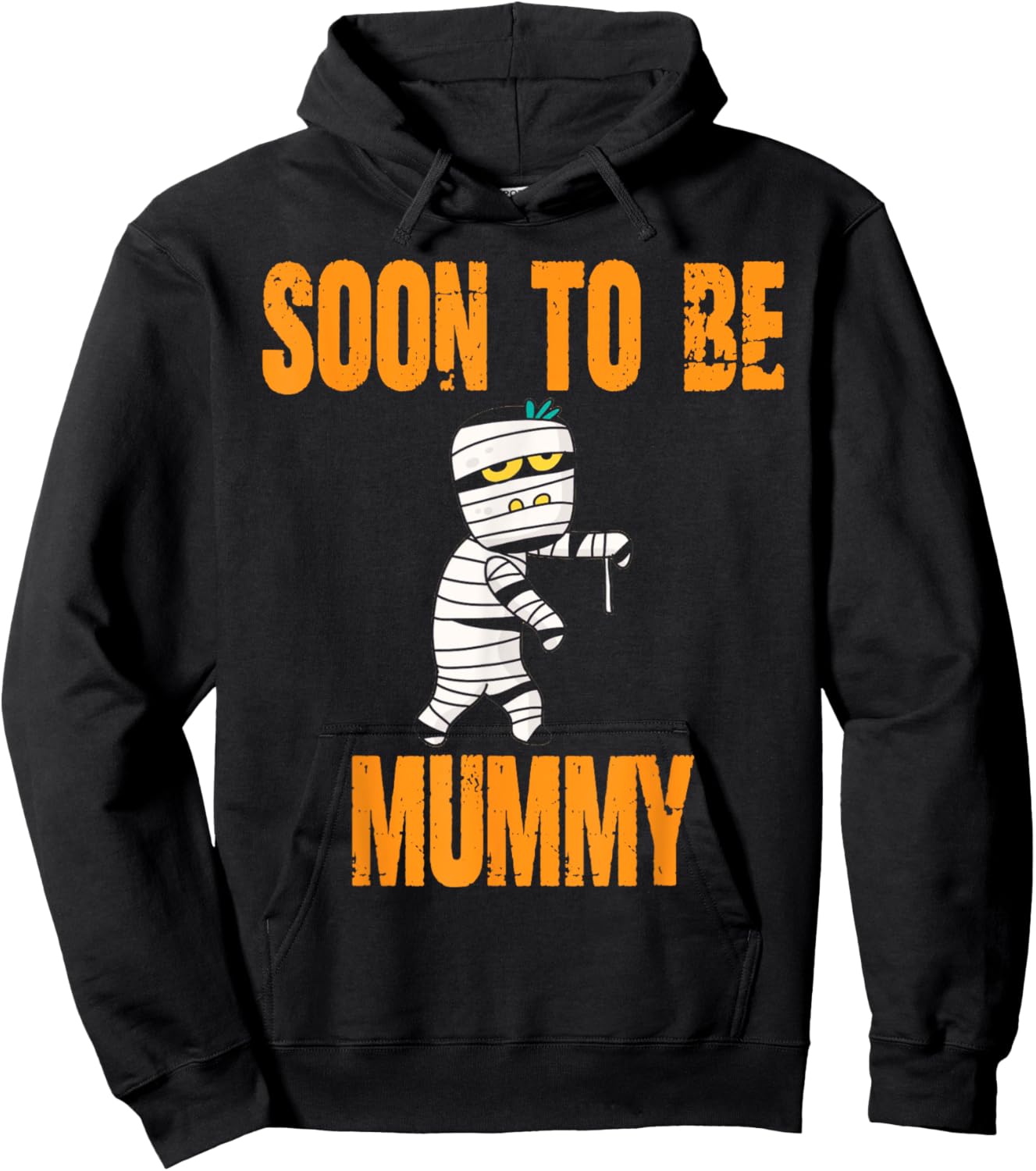 Soon To Be Mummy Funny Halloween Pregnancy Hoodie - Hoodie | Black