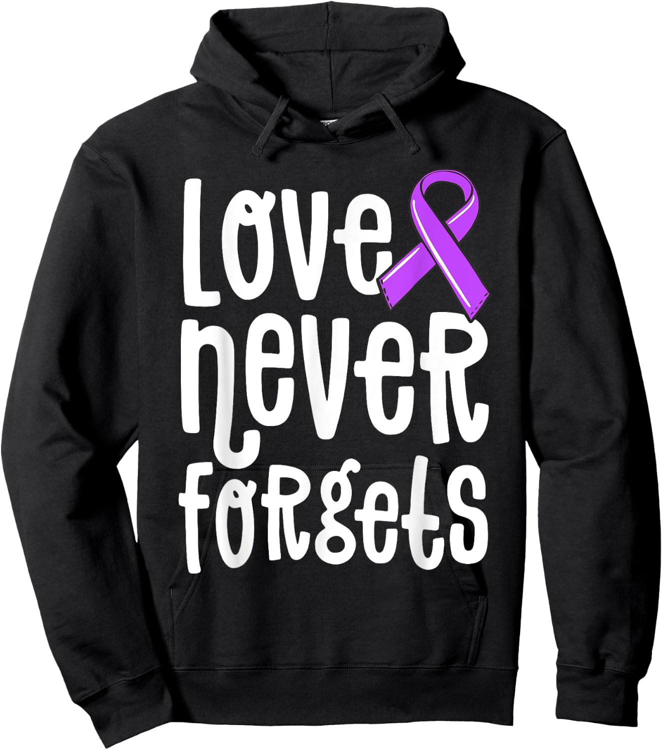 Love Never Forgets Memories Matter Alzheimer Shirt End ALZ Hoodie - Hoodie | Black