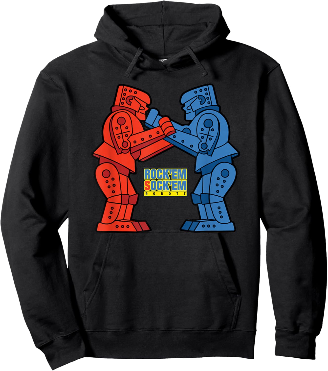 Rock'Em Sock'Em - Rock'Em Sock'Em Robots Hoodie - Hoodie | Black
