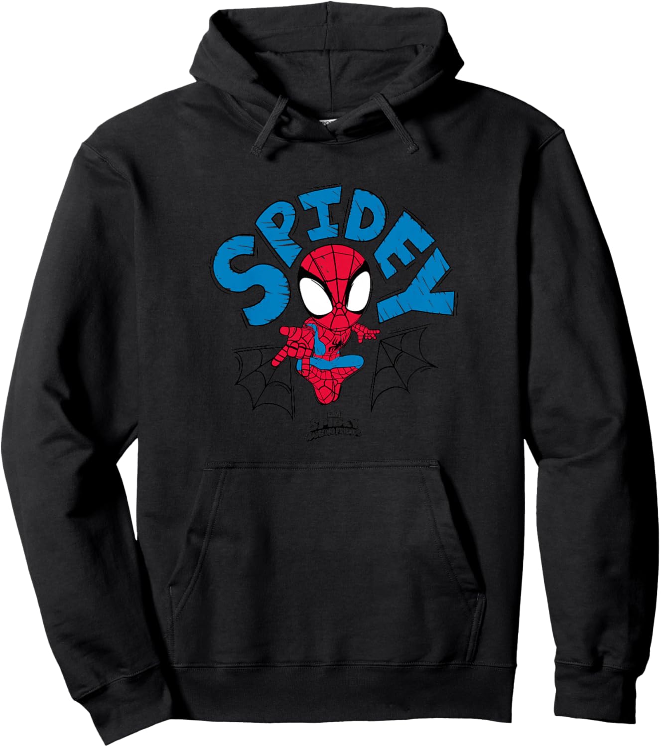 Kids Spidey and His Amazing Friends - Spidey Scribble Hoodie - Hoodie | Black