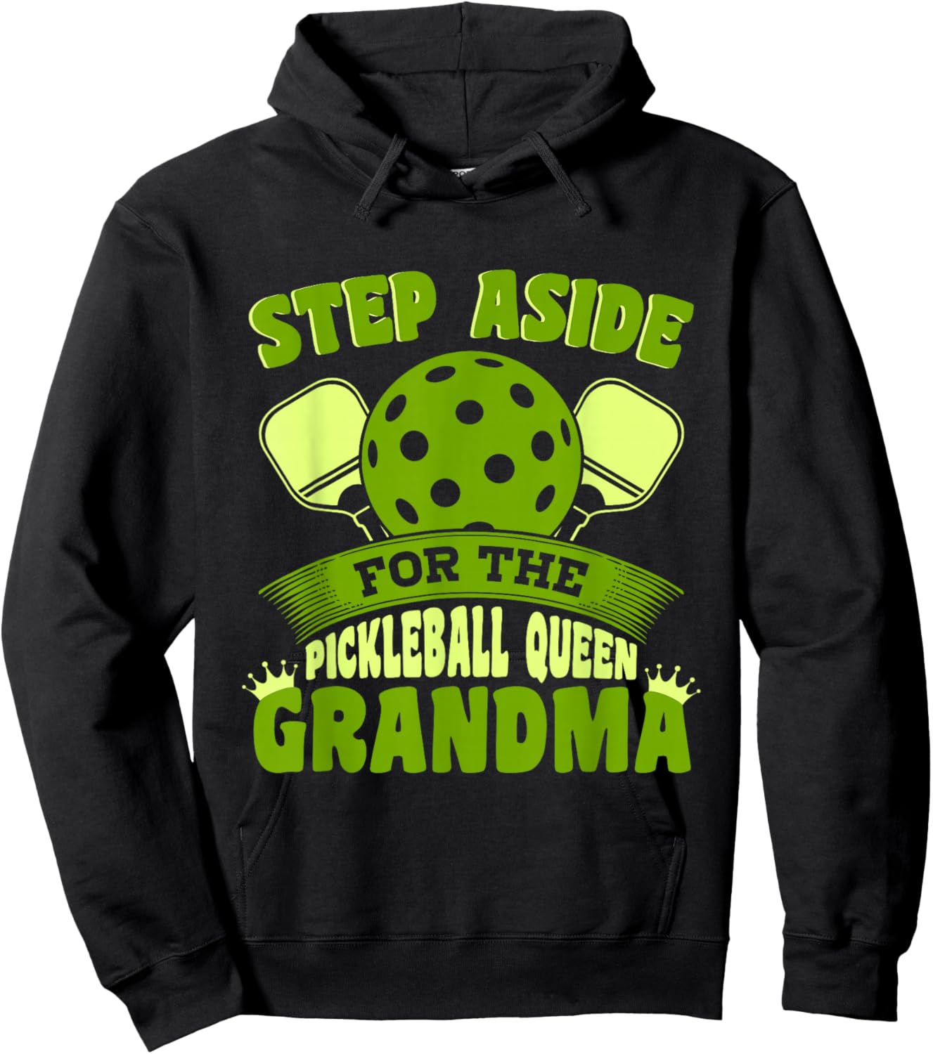 Pickleball Grandma Pickleball Queen Grandma Hoodie - Hoodie | Black