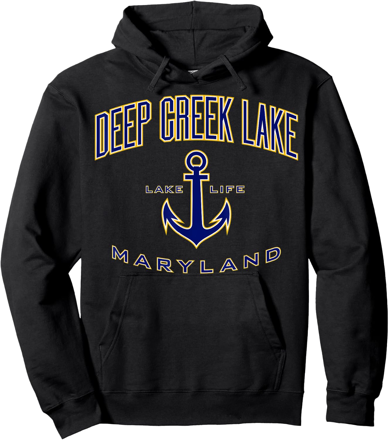 Deep Creek Lake MD Hoodie - Hoodie | Black