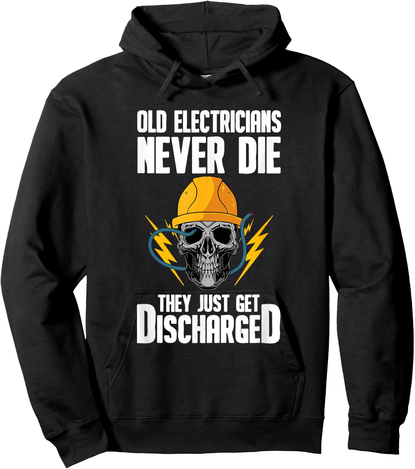 Funny Electrician Electrical Engineer - Electricity Lineman Hoodie - Hoodie | Black