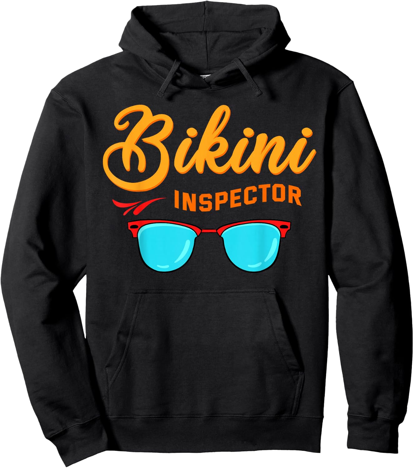 Bikini Inspector Shirt Summer Season Swimsuit Beach Gift Men Women Hoodie - Hoodie | Black