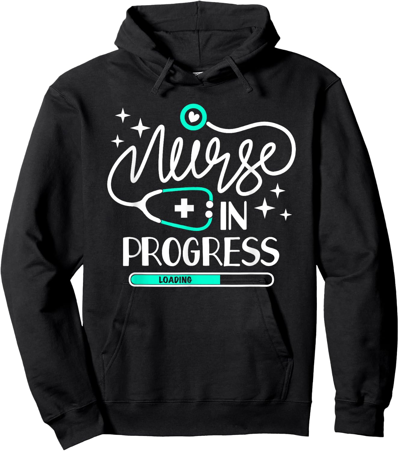 Nurse In Progress T Shirt Nursing Student Future Nurse Life Hoodie - Hoodie | Black