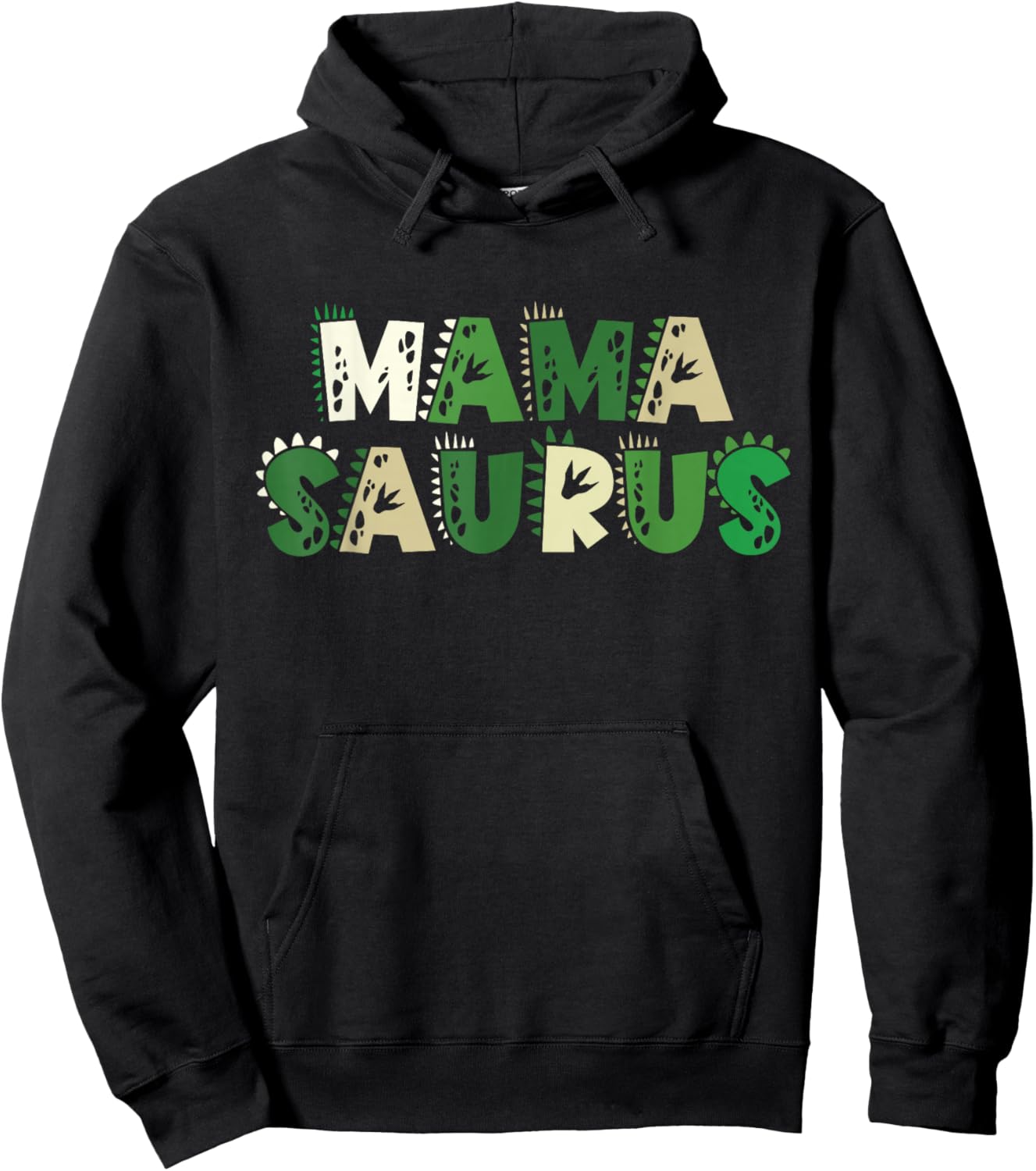 Mama Saurus Matching Family Birthday Dinosaur Men Women Kids Hoodie - Hoodie | Black