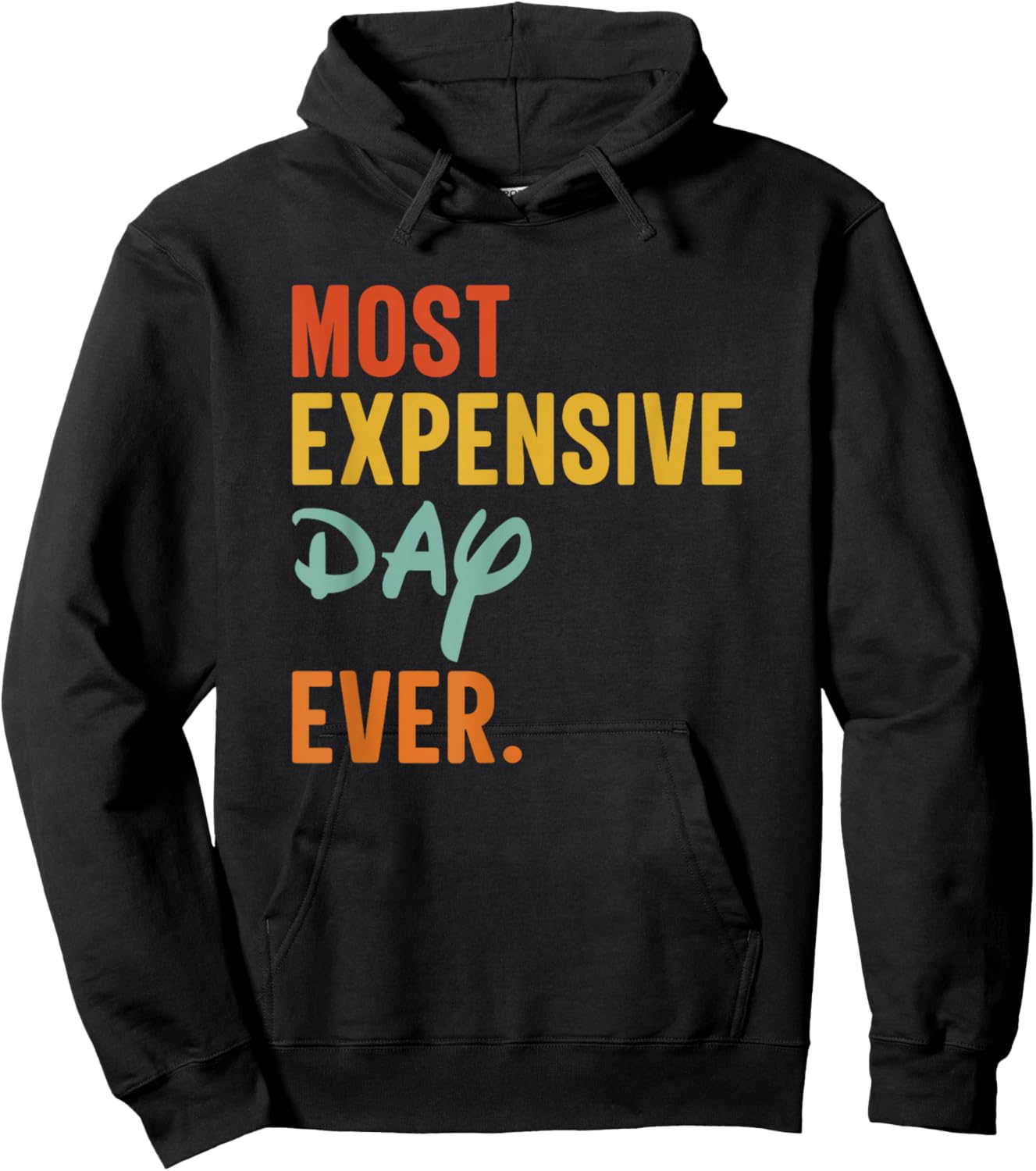 SOMMAS Most Expensive Day Ever Funny Family Vacation Travel Hoodie - Hoodie | Black