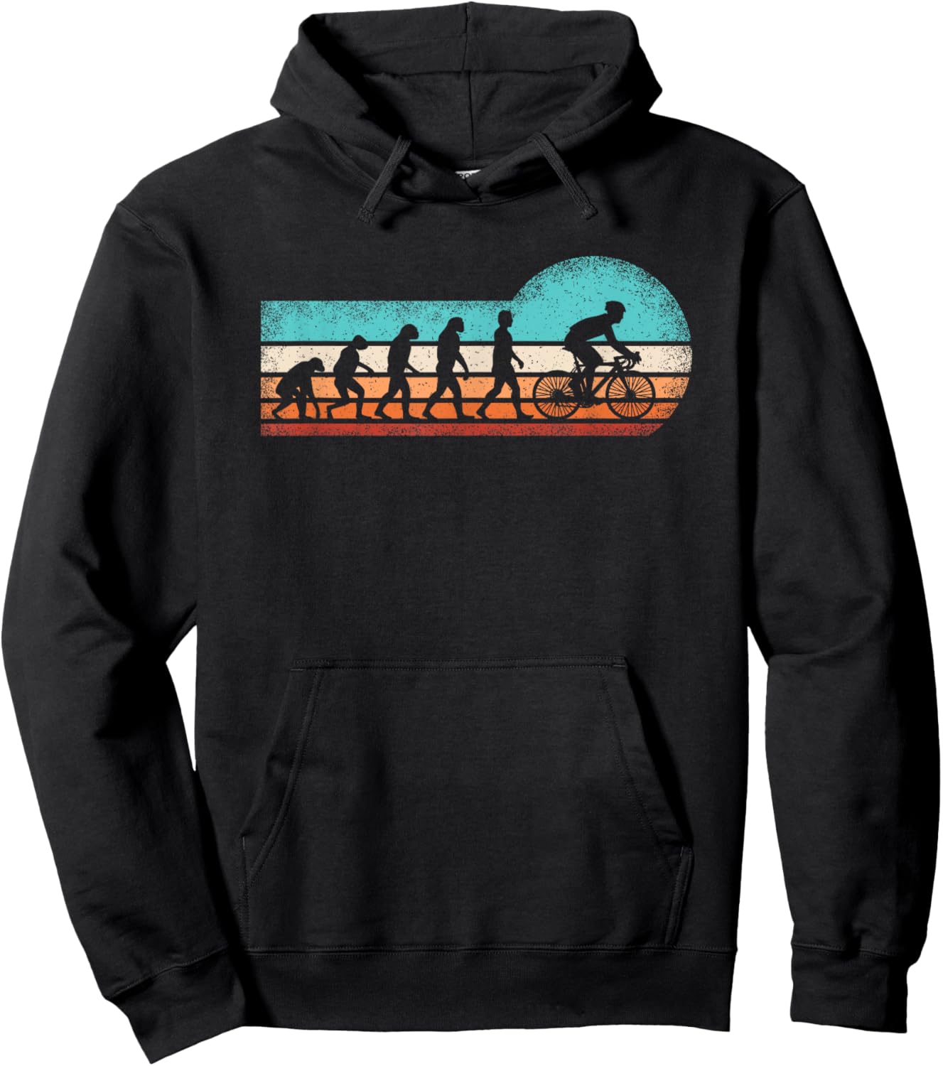 Cyclist Evolution Mountain Bike Cycling Cyclist Men Boys Hoodie - Hoodie | Black