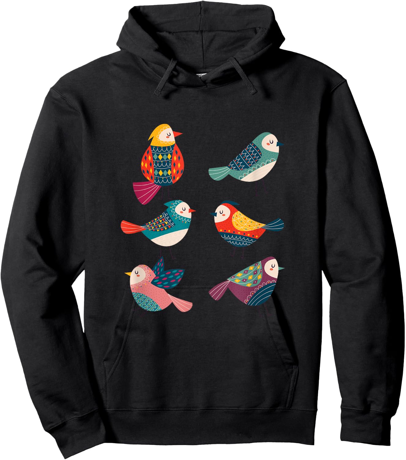 Retro Birds Bird Watching Bird Keeping Bird Lovers Hoodie - Hoodie | Black