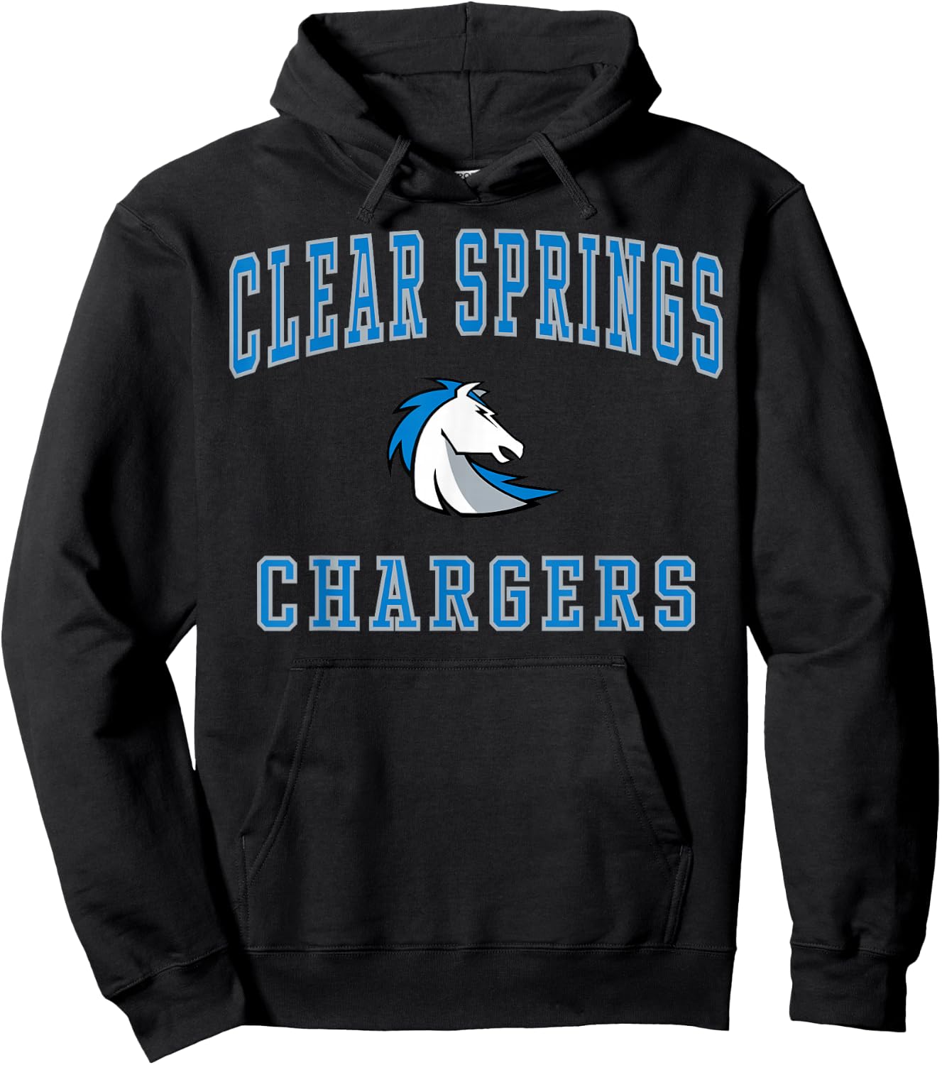 Clear Springs High School Chargers C1 Hoodie - Hoodie | Black