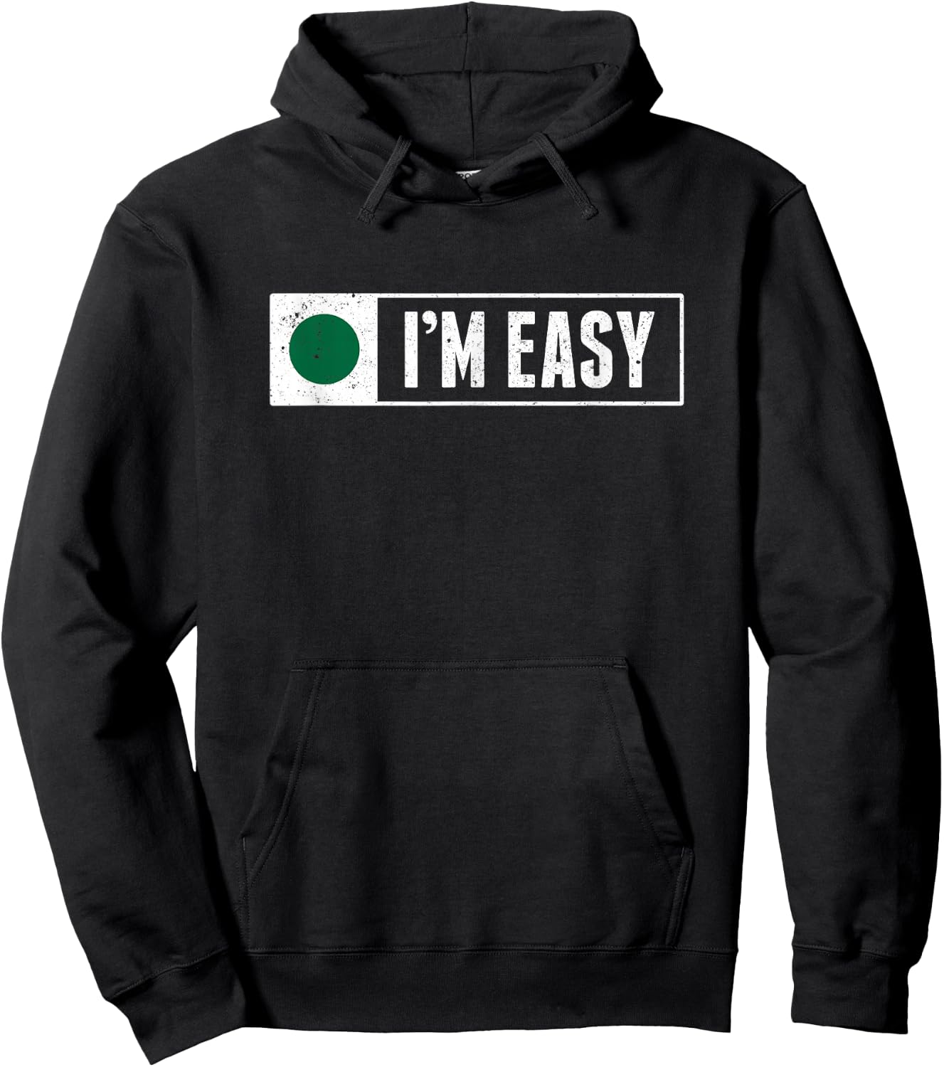 Funny I'm Easy Snowboard Ski Mountain Sign Retro Vintage Hoodie - Hoodie | Black