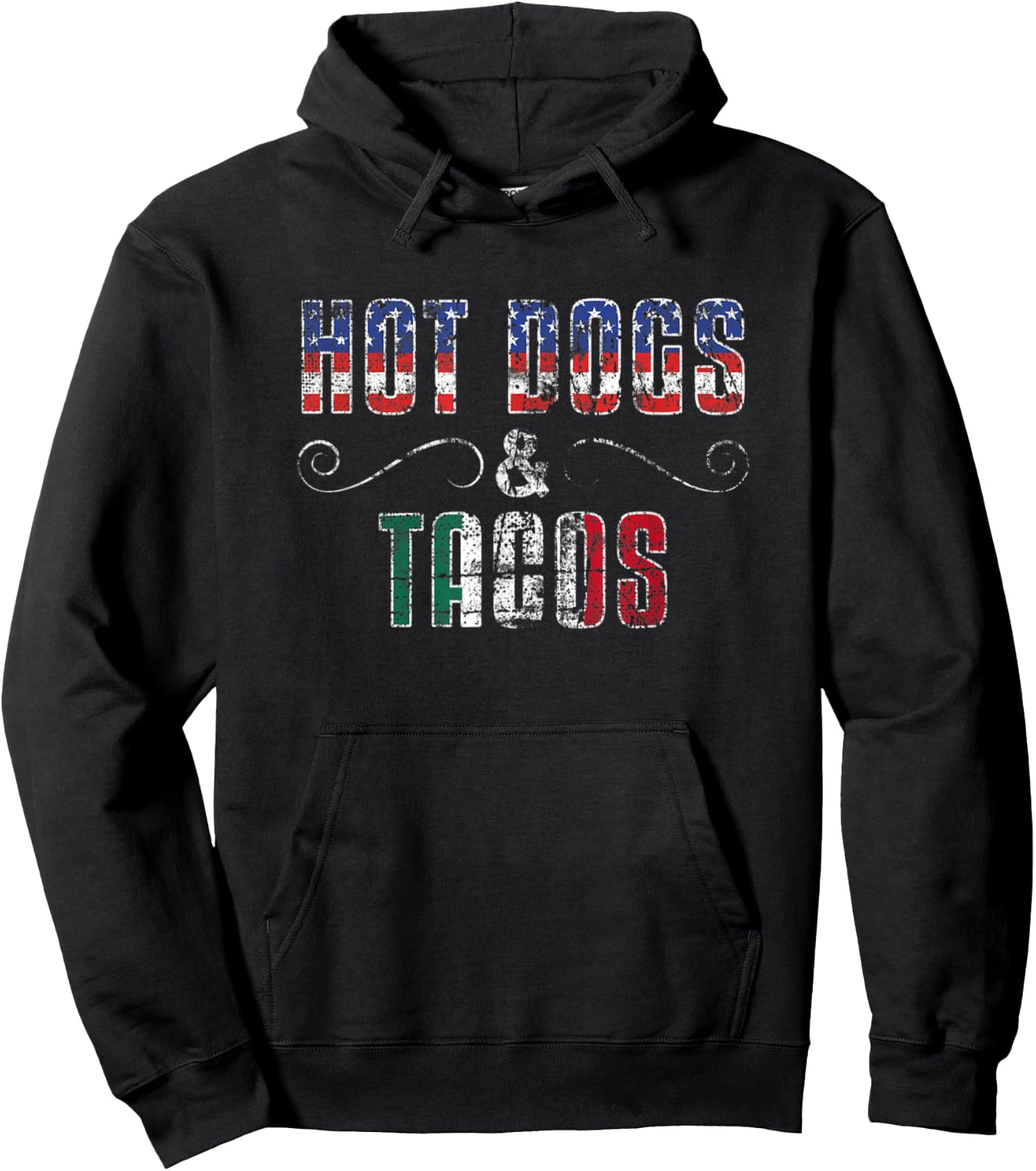 Hot Dogs & Tacos USA Mexico - Dual Citizenship Hoodie - Hoodie | Black