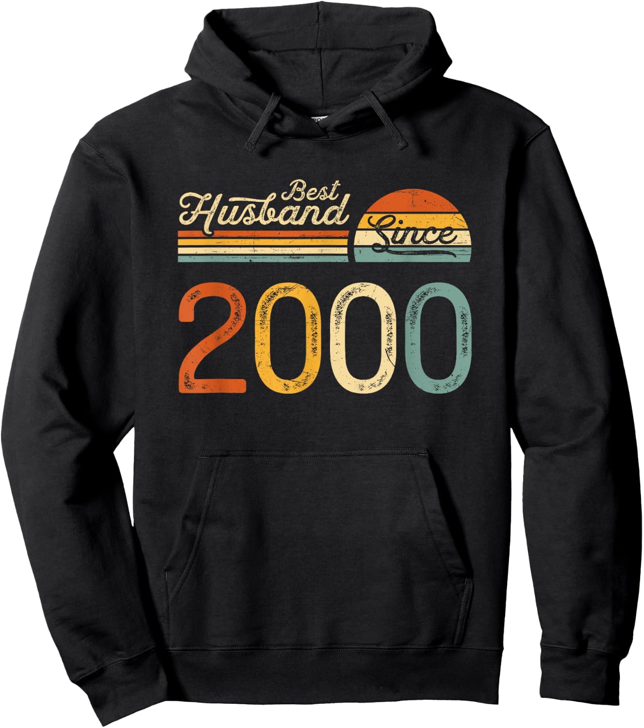 25th wedding anniversary 25 years - Best Husband Since 2000 Hoodie - Hoodie | Black