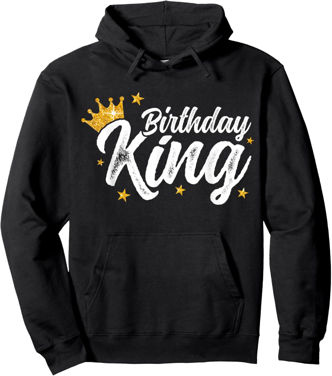 Boys And Men Crown Birthday King Hoodie - Hoodie | Black