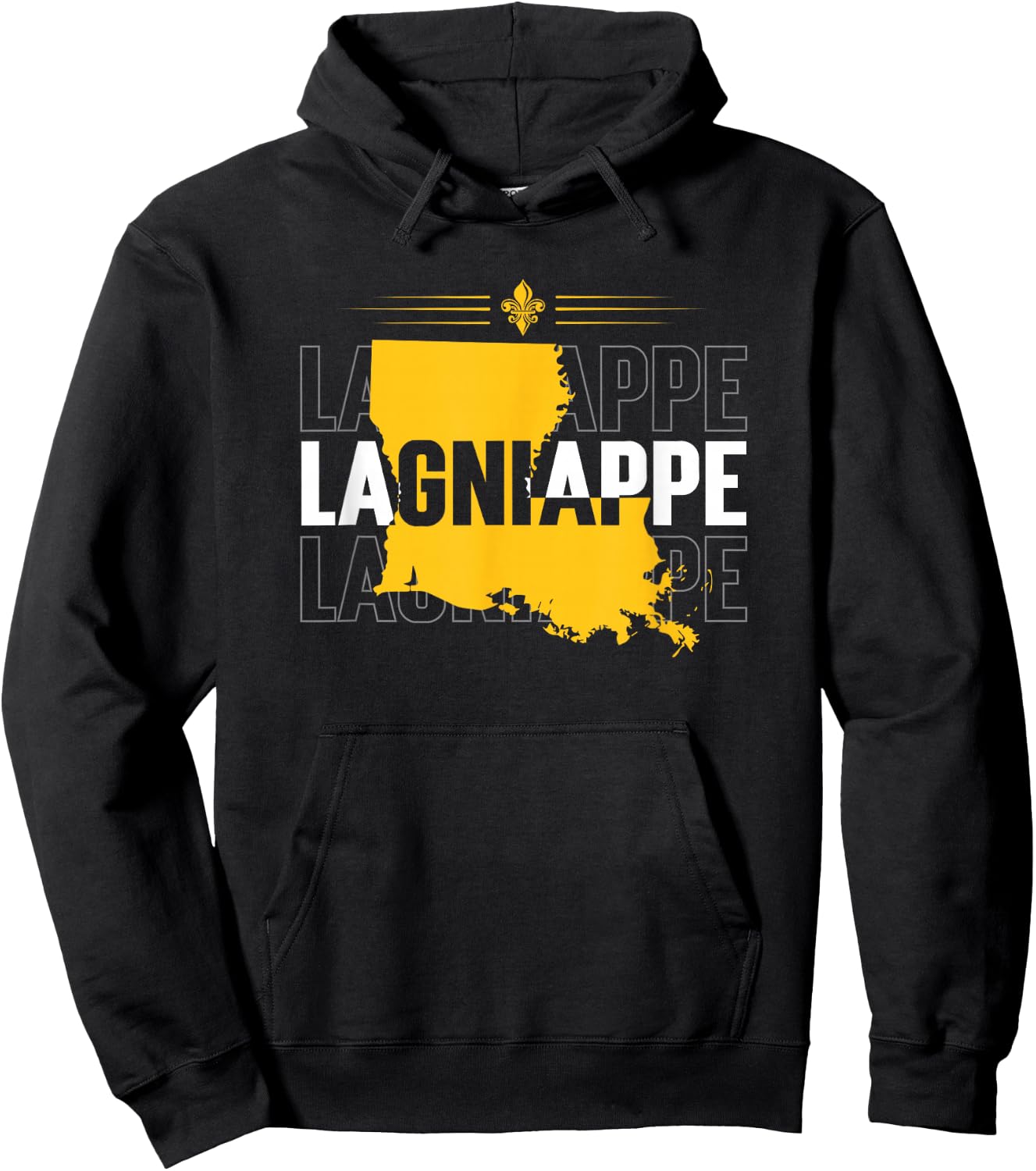 New Orleans Slang or Nola for Lagniappe Hoodie - Hoodie | Black