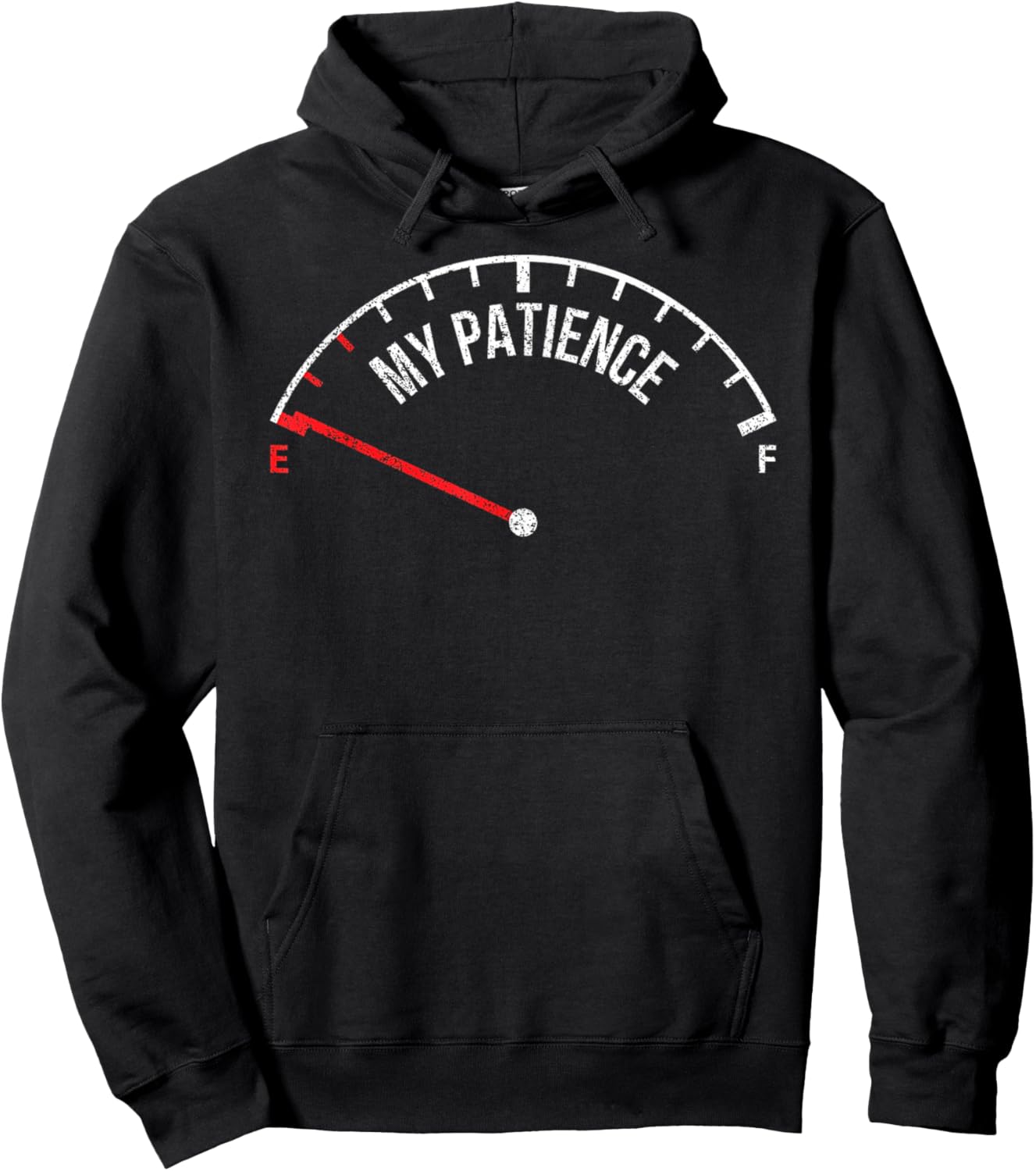 Funny T Shirt Saying My Patience No Patience Hoodie - Hoodie | Black