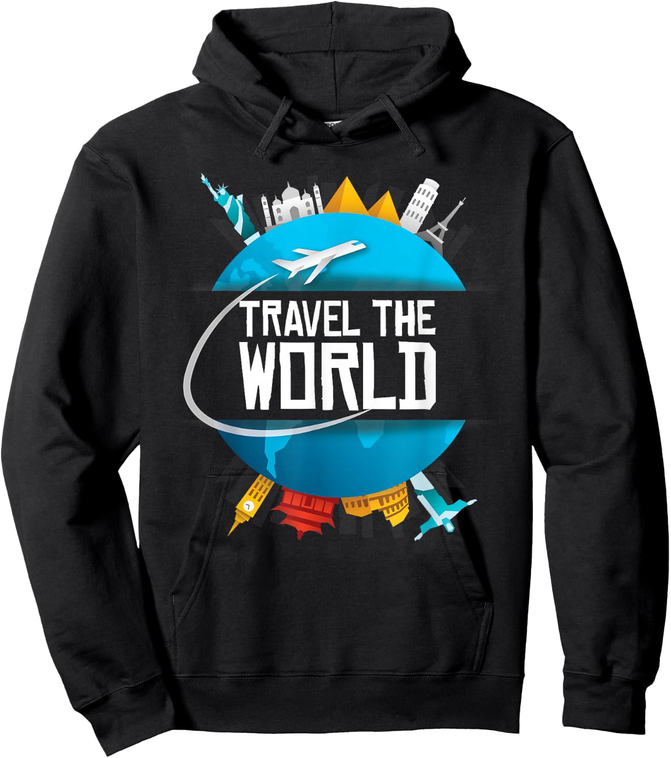 World Trip Travel Around The World Traveller Gift Hoodie - Hoodie | Black