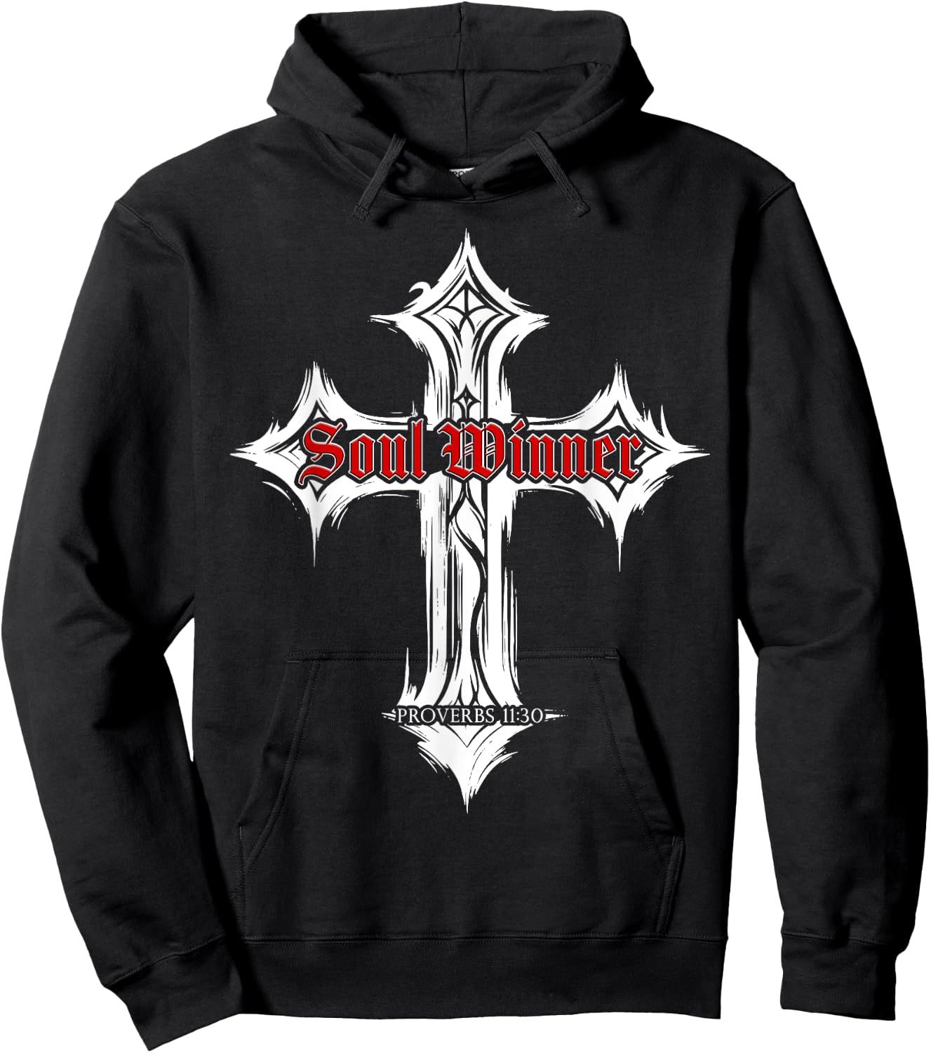 Proverbs 11:30 Soul Winner – Christian Evangelism Gospel Hoodie - Hoodie | Black