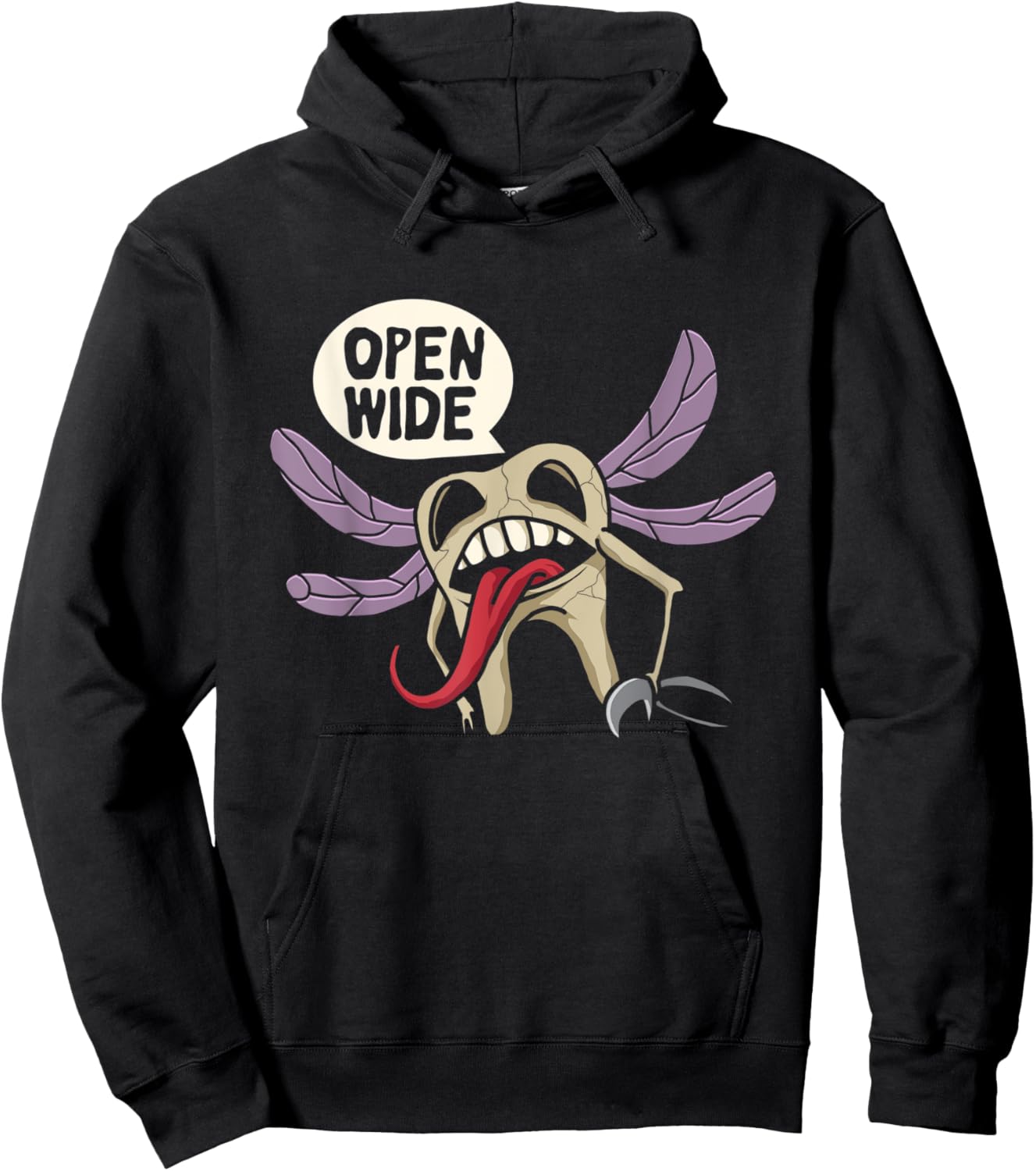 Zombie Tooth Fairy Halloween Dental Future Evil Dentist Hoodie - Hoodie | Black