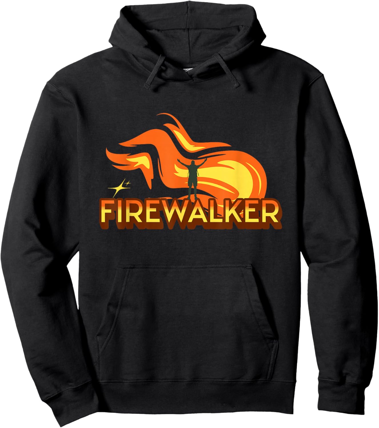 Firewalker A Motivation. The Fire Run Hoodie - Hoodie | Black
