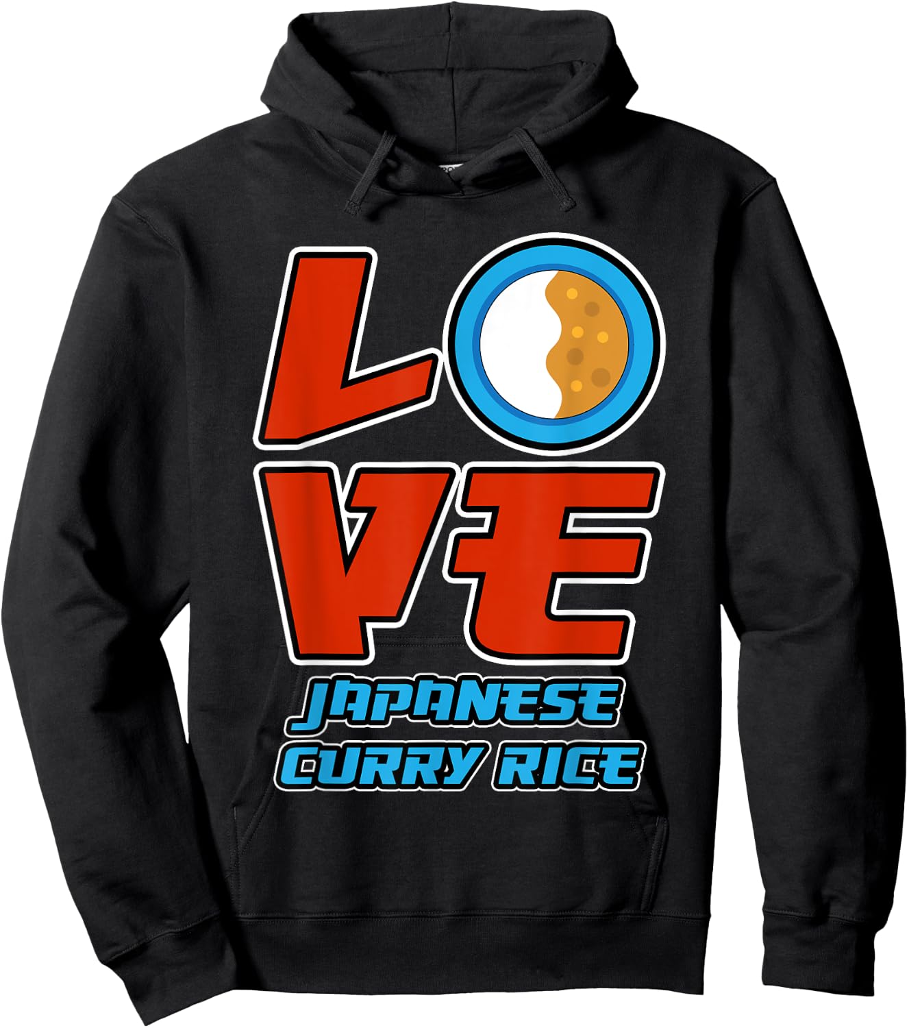 Love Japanese Curry Rice - Rice Hoodie - Hoodie | Black