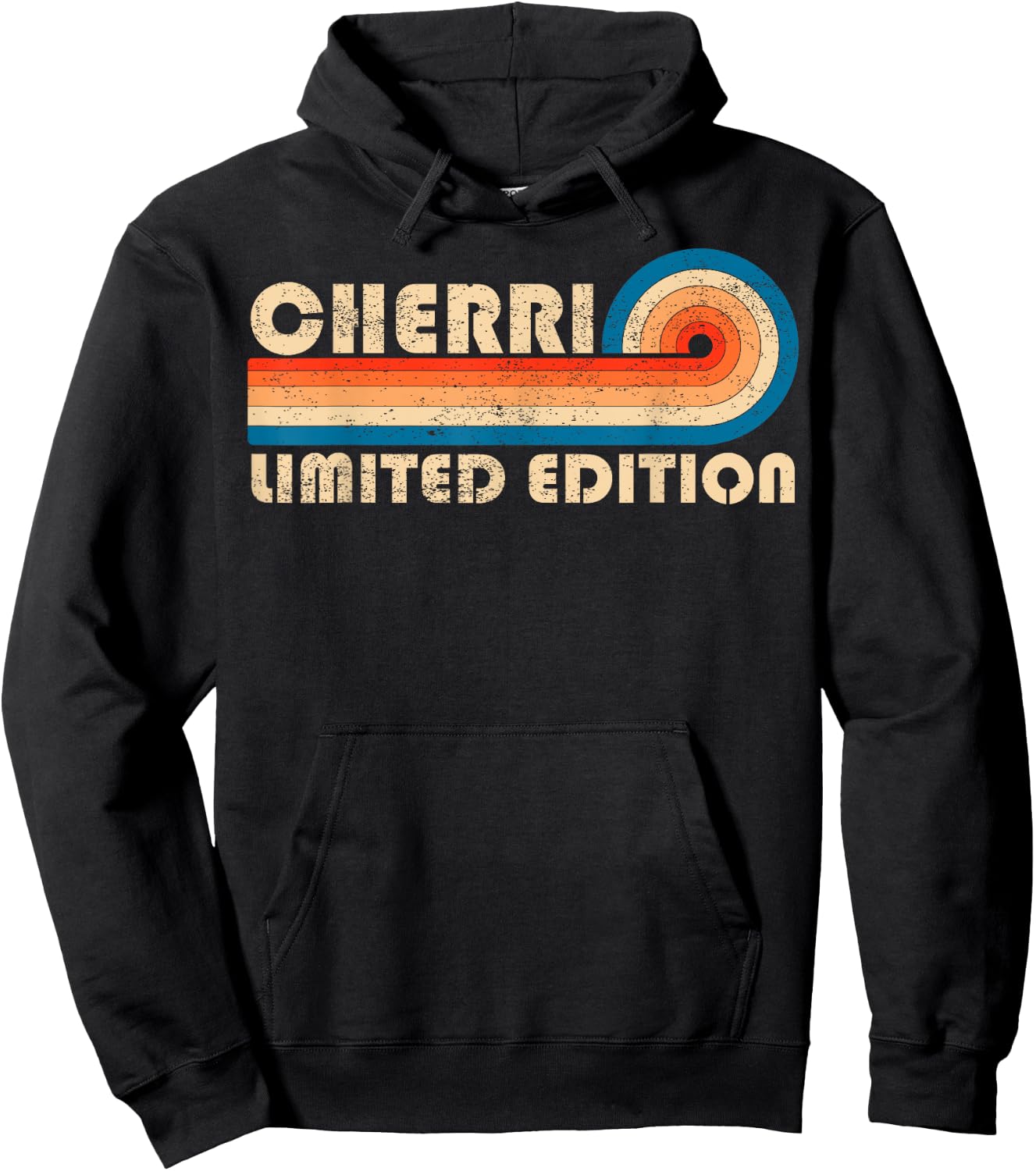 CHERRI First Name Funny Retro Vintage Birthday Hoodie - Hoodie | Black