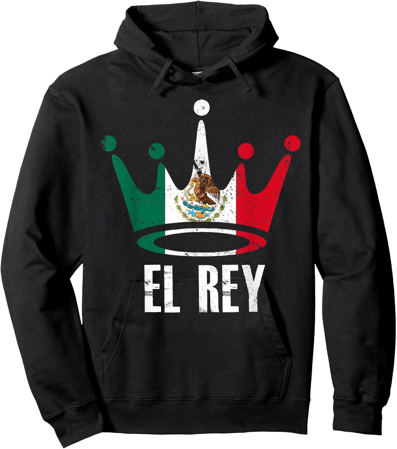 El Rey Mexican Flag Hoodie - Hoodie | Black