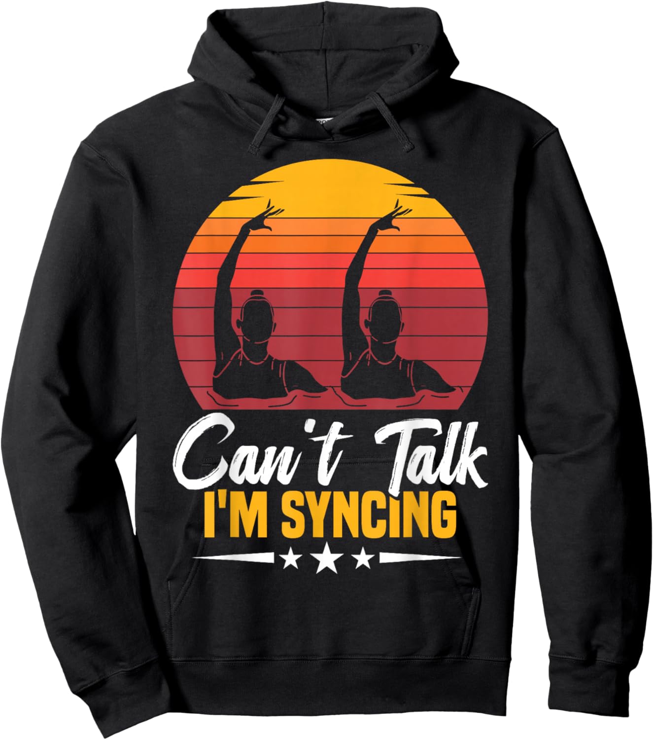 Synchronized Swimming For Synchro Swimmer Artistic Hoodie - Hoodie | Black