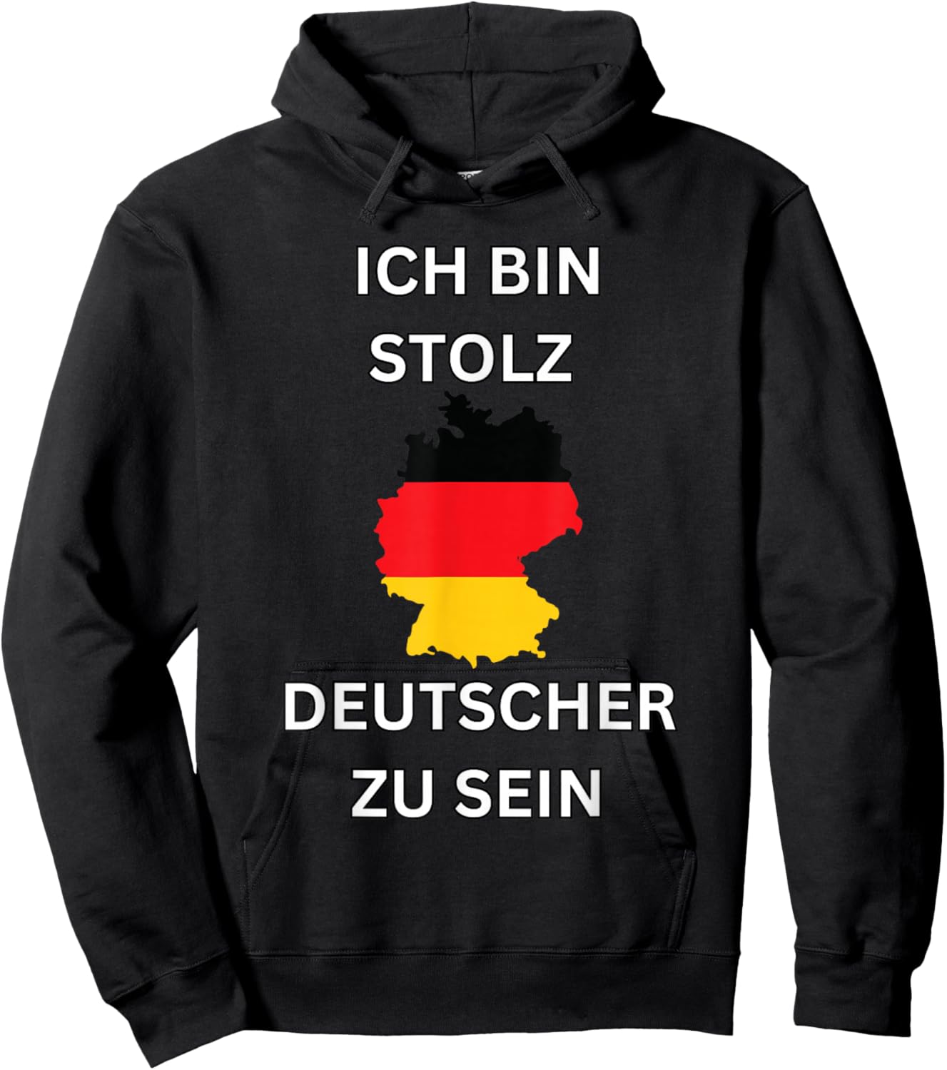 Ich bin stolz darauf, deutsches Design zu sein Hoodie - Hoodie | Black