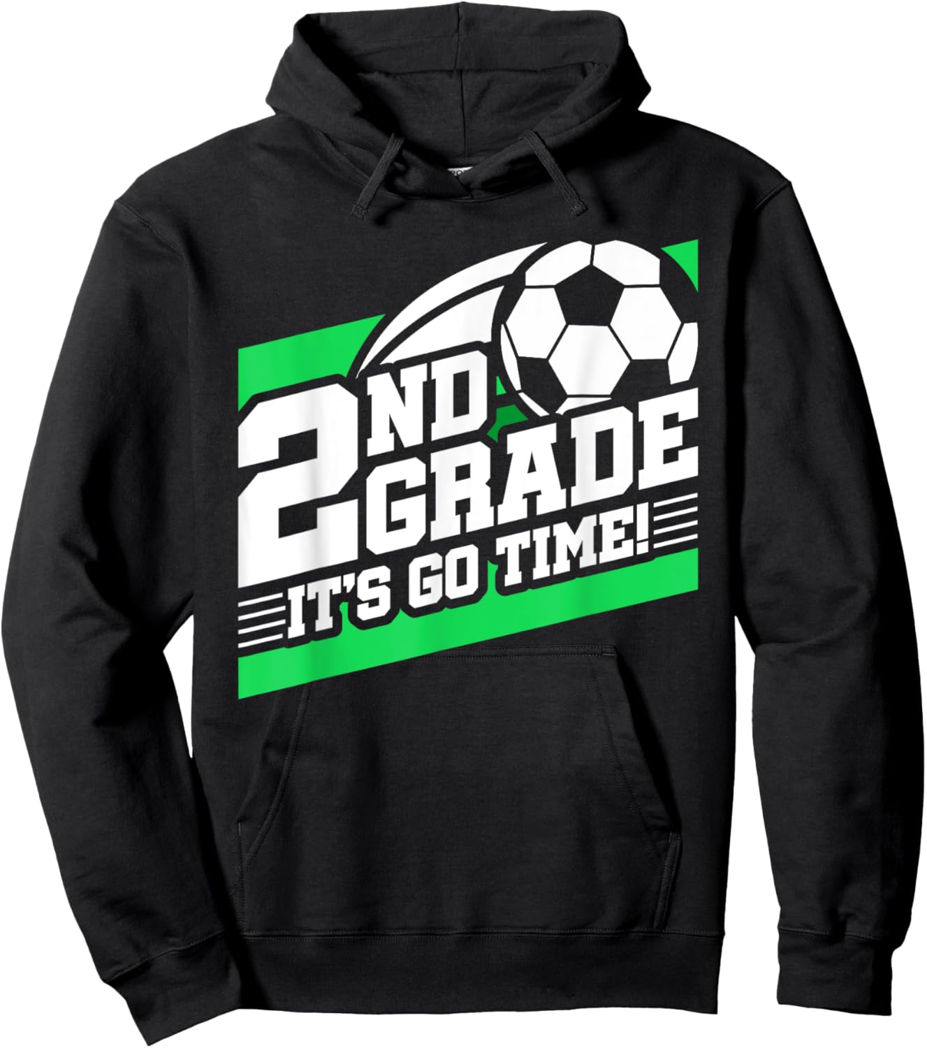 2nd Grade Soccer - Back To School - First Day Of 2nd Grade Hoodie - Hoodie | Black