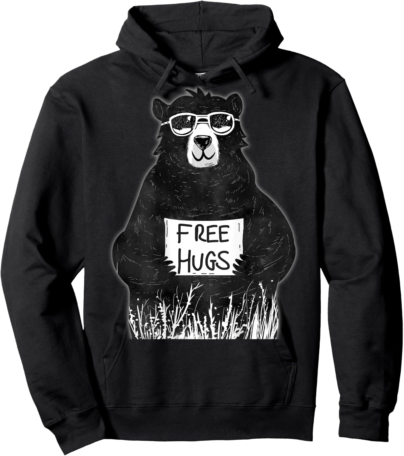 Free Hugs from Grizzly Bear Hoodie - Hoodie | Black