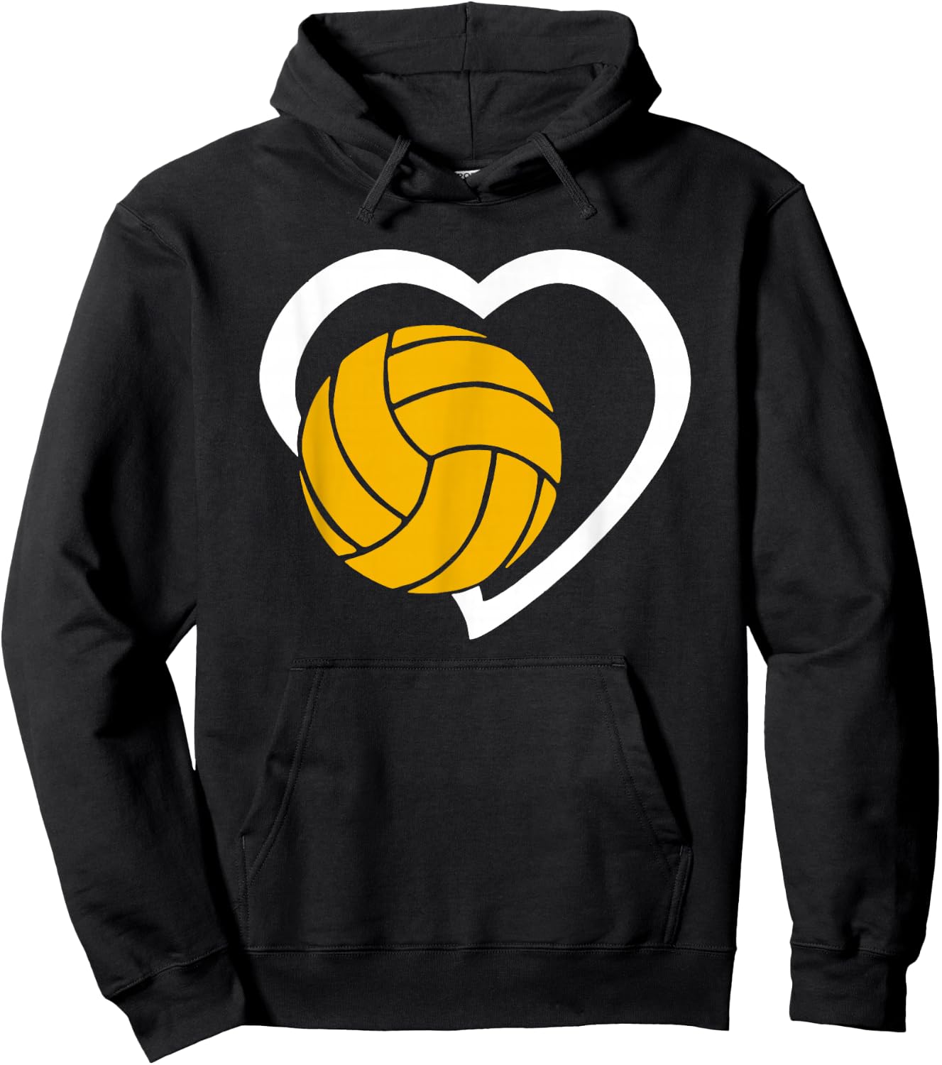Water Handball Love Heart Symbol Swimming Sport Hoodie - Hoodie | Black