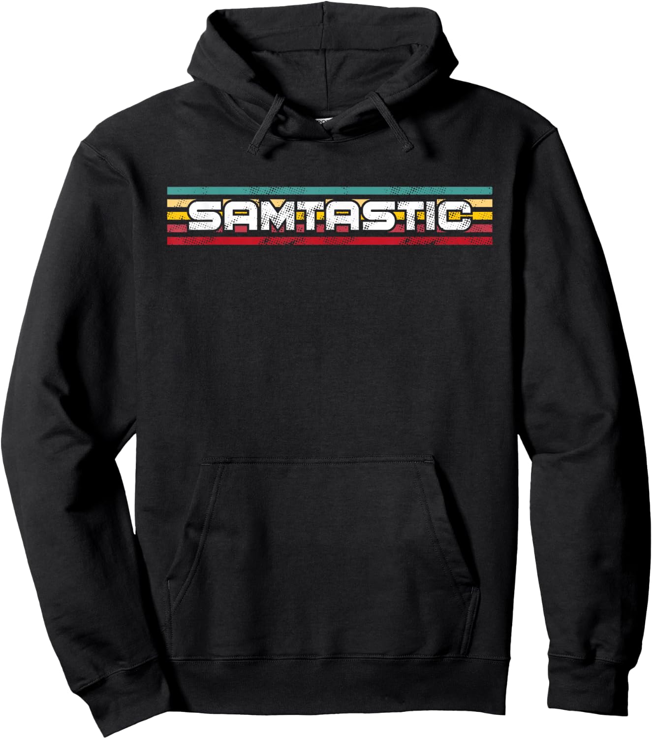 Retro Samtastic Gift any name like Sam or Samantha Hoodie - Hoodie | Black