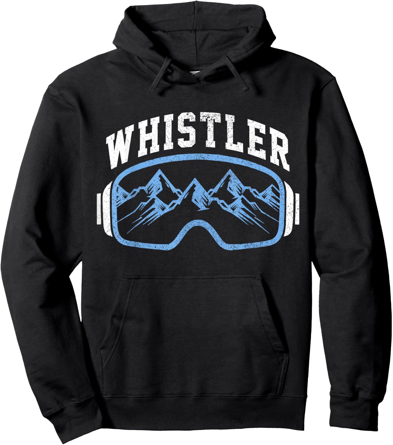 Whistler Ski Snowboard Mountain Bike Goggles Souvenir Hoodie - Hoodie | Black