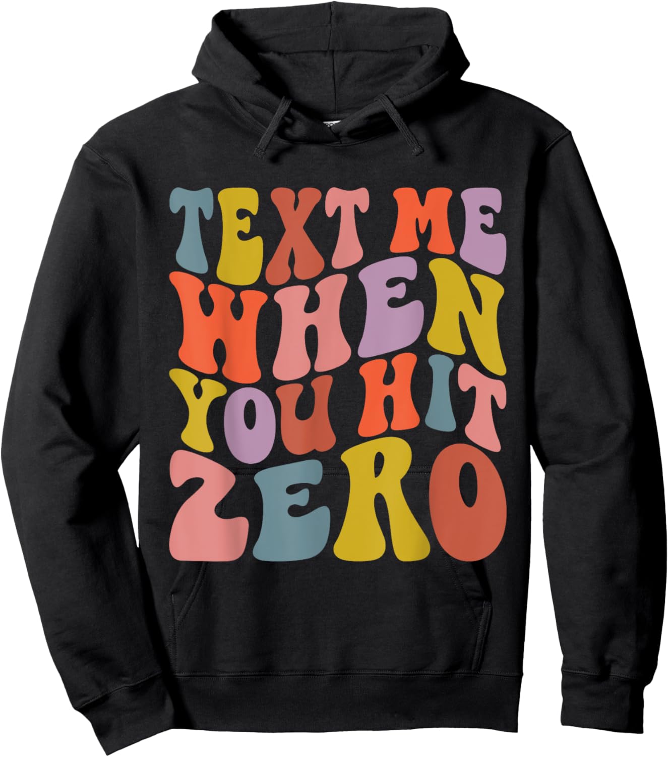 Cheerleading Text Me When You Hit Zero Cheer Mom Hoodie - Hoodie | Black