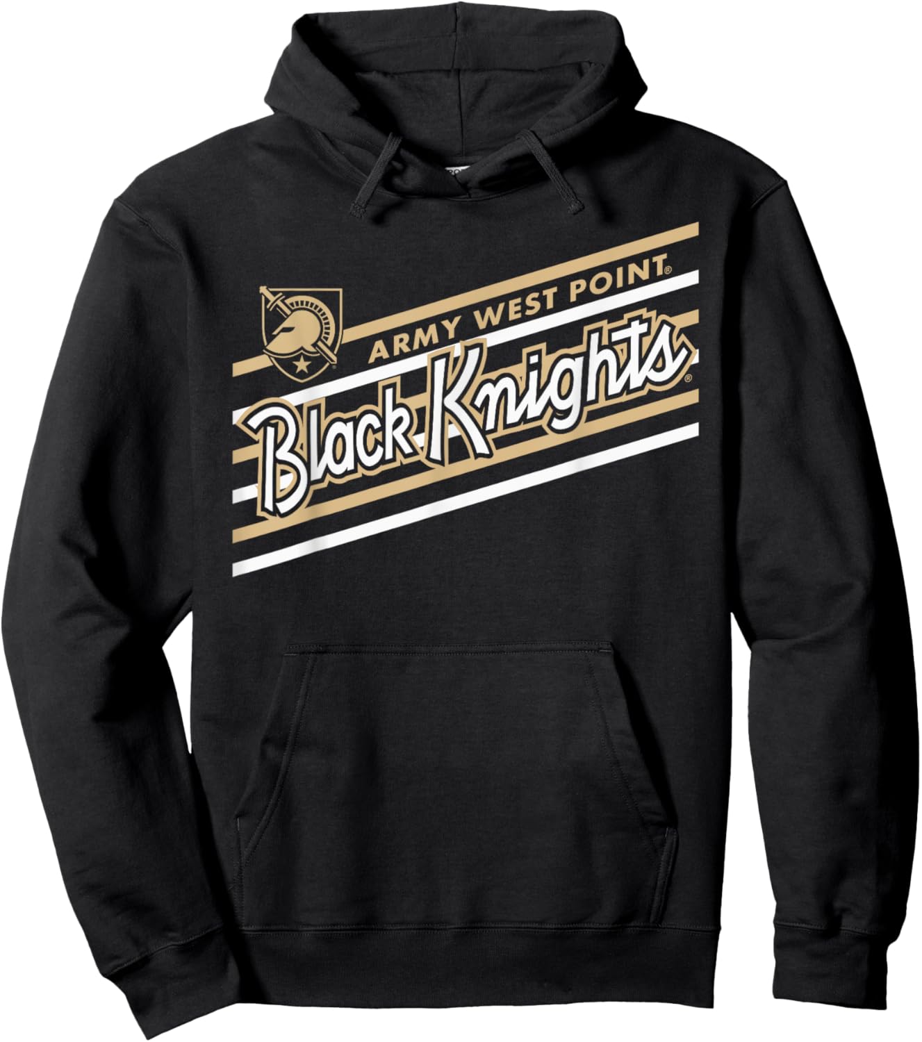 Army Black Knights Retro Performer Black Officially Licensed Hoodie - Hoodie | Black
