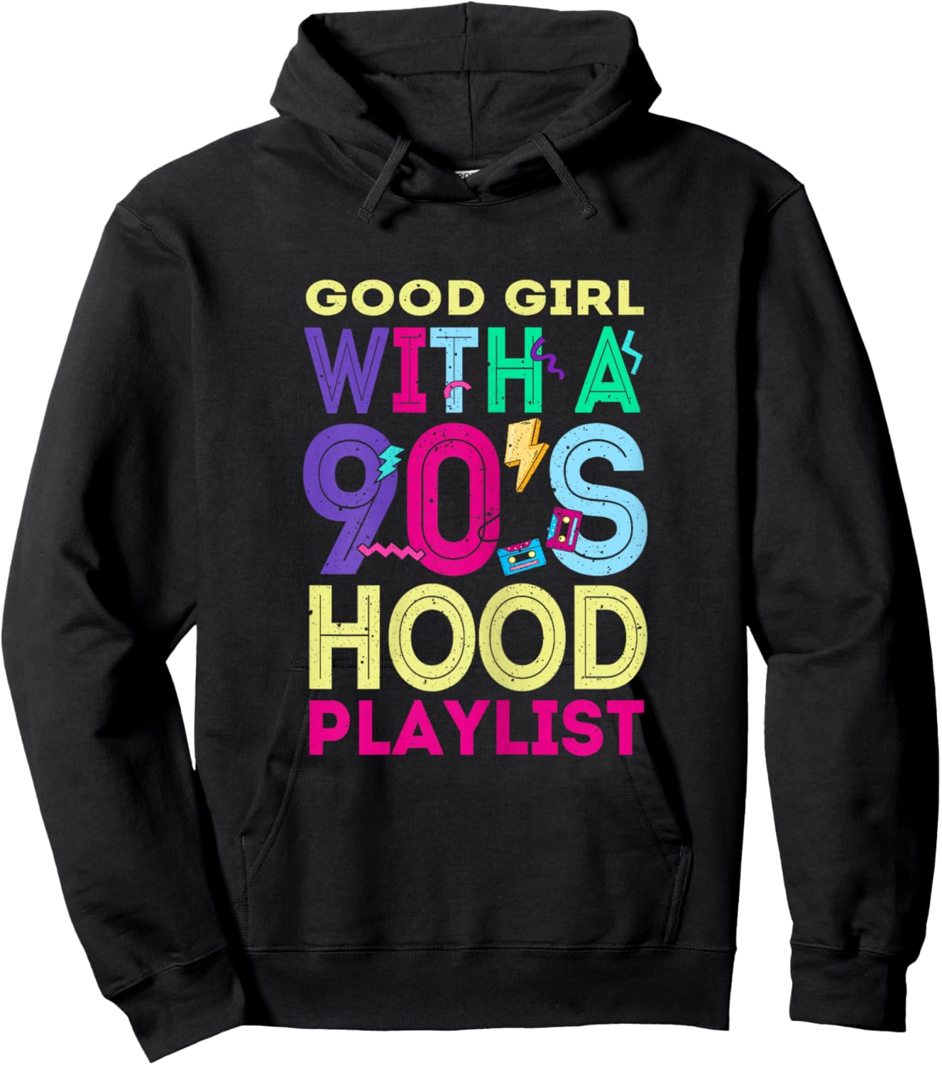 R&B Artist girls Vintage 90 s r and b graphic Hoodie - Hoodie | Black