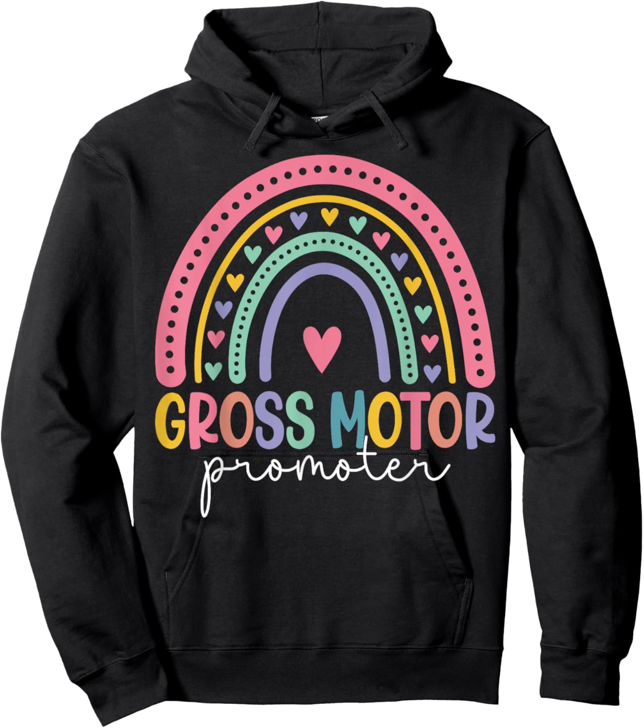 Gross Motor Promoter pediatric physical therapy pt Therapist Hoodie - Hoodie | Black
