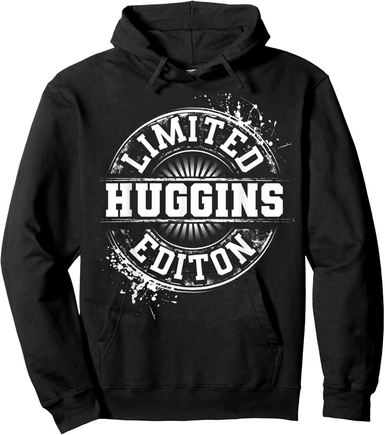 HUGGINS Funny Surname Family Tree Birthday Reunion Gift Hoodie - Hoodie | Black