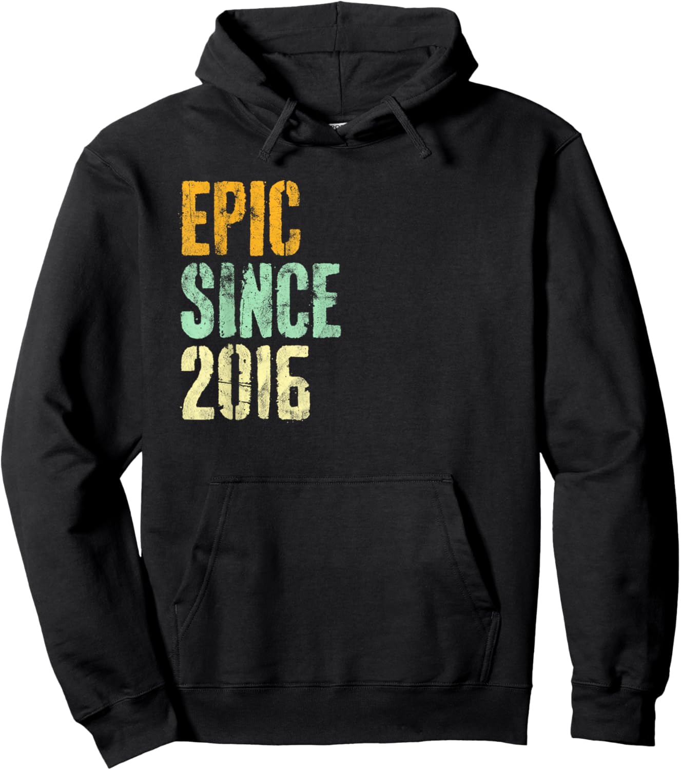 Epic Since 2016 8th Birthday Retro Hoodie - Hoodie | Black