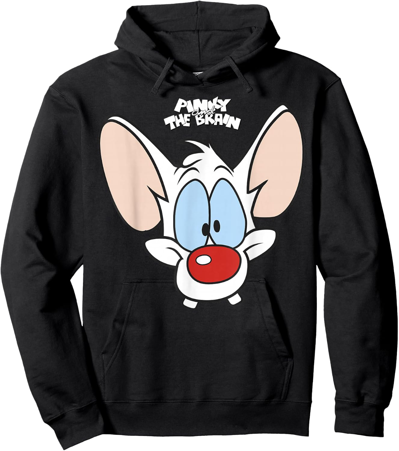 Pinky And The Brain Pinky Big Face Hoodie - Hoodie | Black