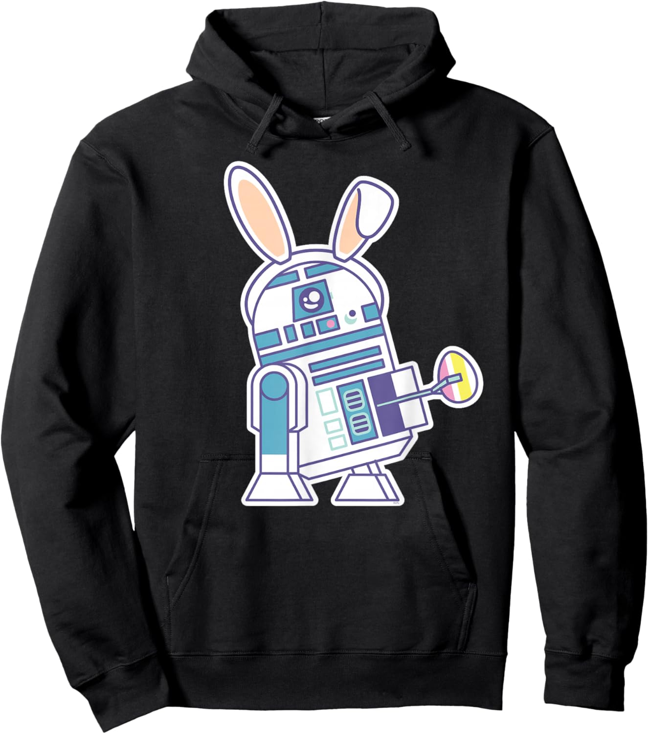 Star Wars R2-D2 Droid Cute Pastel Easter Bunny Costume & Egg Hoodie - Hoodie | Black