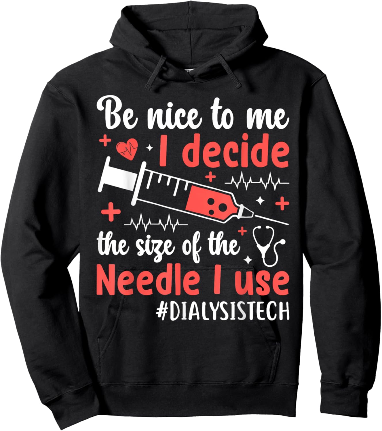 dialysis machine Technician nephrologist Tech -Adults Dialysis Technician Nurse Kidney RN Dialysis Tech Hoodie - Hoodie | Black